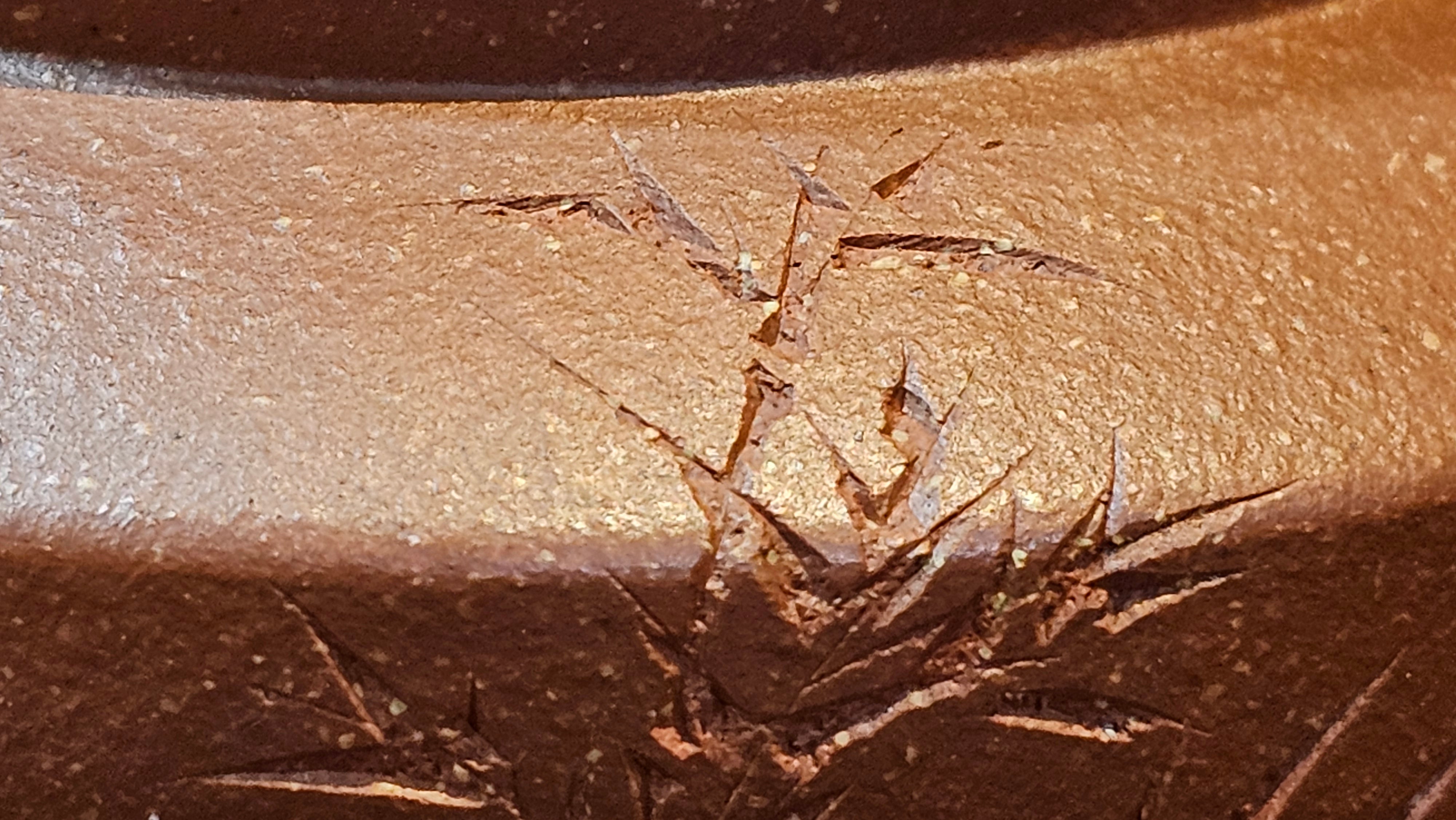 Zhou Pan《周盘》, 166.8ml, Hong Jiang Po Ni 红降坡泥, by Craftsman Zhu Shu 朱舒!~Engraving of Bamboos and Verse by Craftsman Mu Shan 牧山 ~!Congratulations!to Mr C.B., 0117hrs 13th Oct 2025. Inglewood! CA.