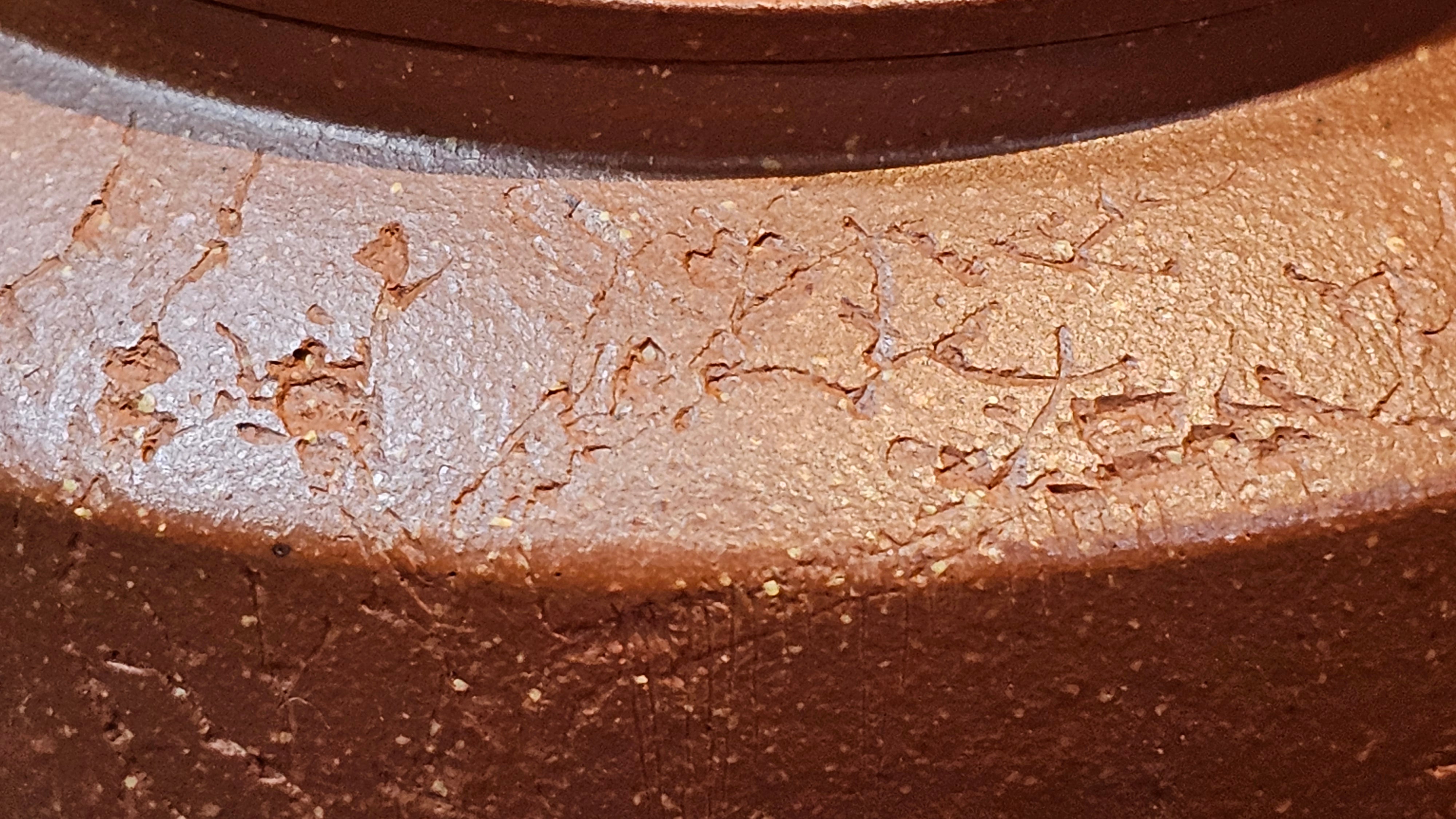 Zhou Pan《周盘》, 166.8ml, Hong Jiang Po Ni 红降坡泥, by Craftsman Zhu Shu 朱舒!~Engraving of Bamboos and Verse by Craftsman Mu Shan 牧山 ~!Congratulations!to Mr C.B., 0117hrs 13th Oct 2025. Inglewood! CA.