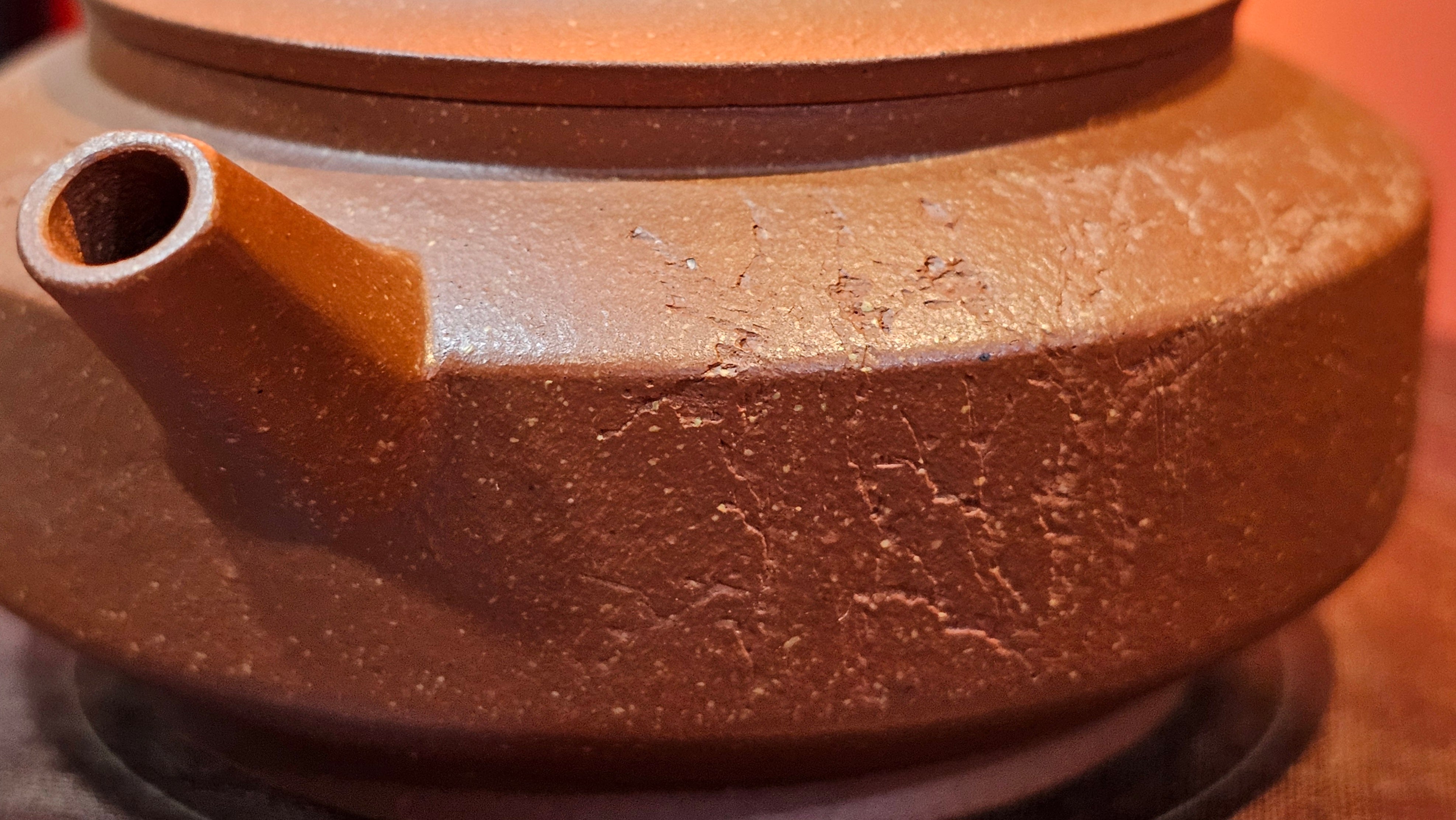 Zhou Pan《周盘》, 166.8ml, Hong Jiang Po Ni 红降坡泥, by Craftsman Zhu Shu 朱舒!~Engraving of Bamboos and Verse by Craftsman Mu Shan 牧山 ~!Congratulations!to Mr C.B., 0117hrs 13th Oct 2025. Inglewood! CA.