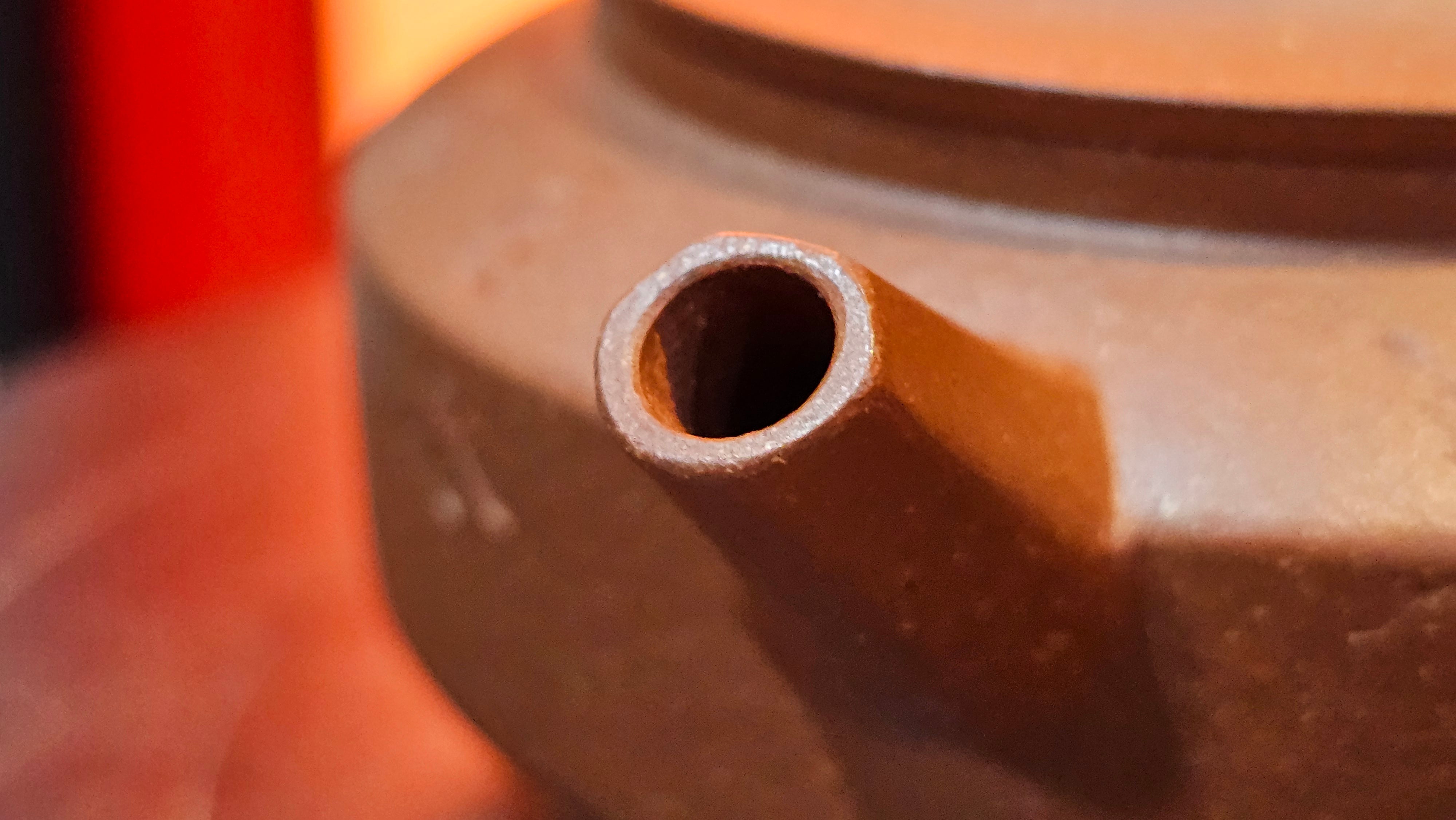 Zhou Pan《周盘》, 166.8ml, Hong Jiang Po Ni 红降坡泥, by Craftsman Zhu Shu 朱舒!~Engraving of Bamboos and Verse by Craftsman Mu Shan 牧山 ~!Congratulations!to Mr C.B., 0117hrs 13th Oct 2025. Inglewood! CA.