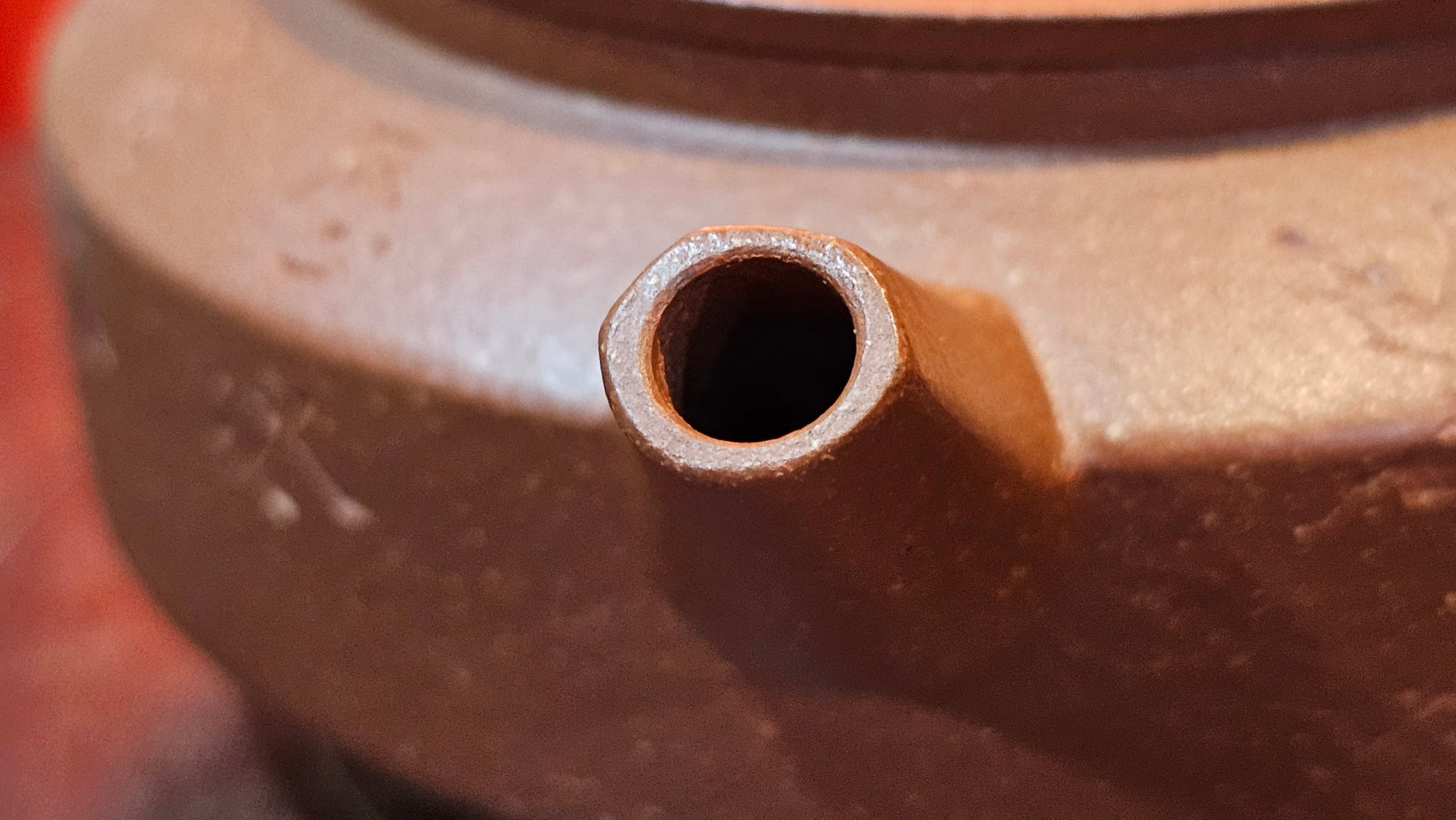 Zhou Pan《周盘》, 166.8ml, Hong Jiang Po Ni 红降坡泥, by Craftsman Zhu Shu 朱舒!~Engraving of Bamboos and Verse by Craftsman Mu Shan 牧山 ~!Congratulations!to Mr C.B., 0117hrs 13th Oct 2025. Inglewood! CA.