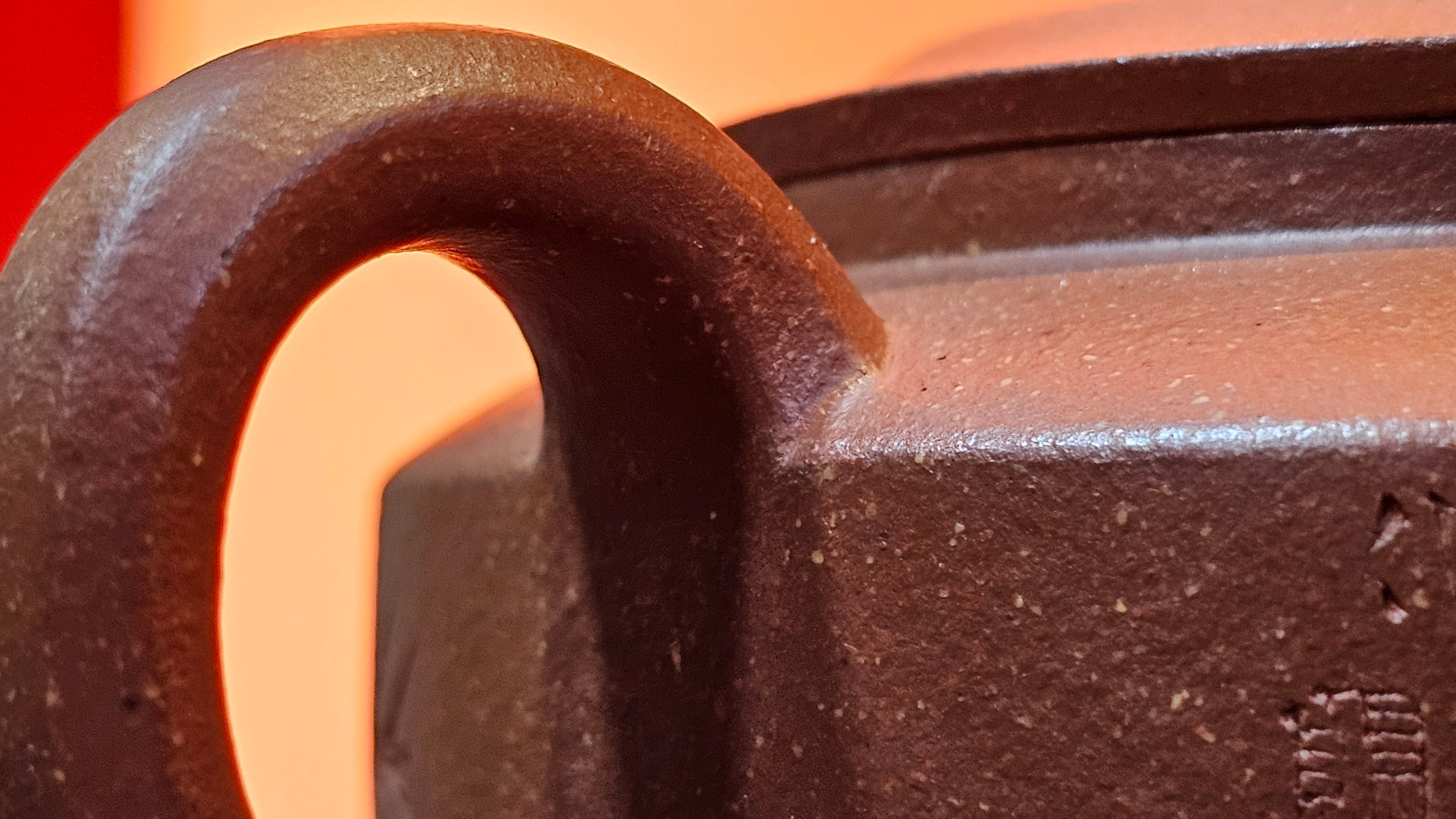 Zhou Pan《周盘》, 166.8ml, Hong Jiang Po Ni 红降坡泥, by Craftsman Zhu Shu 朱舒!~Engraving of Bamboos and Verse by Craftsman Mu Shan 牧山 ~!Congratulations!to Mr C.B., 0117hrs 13th Oct 2025. Inglewood! CA.