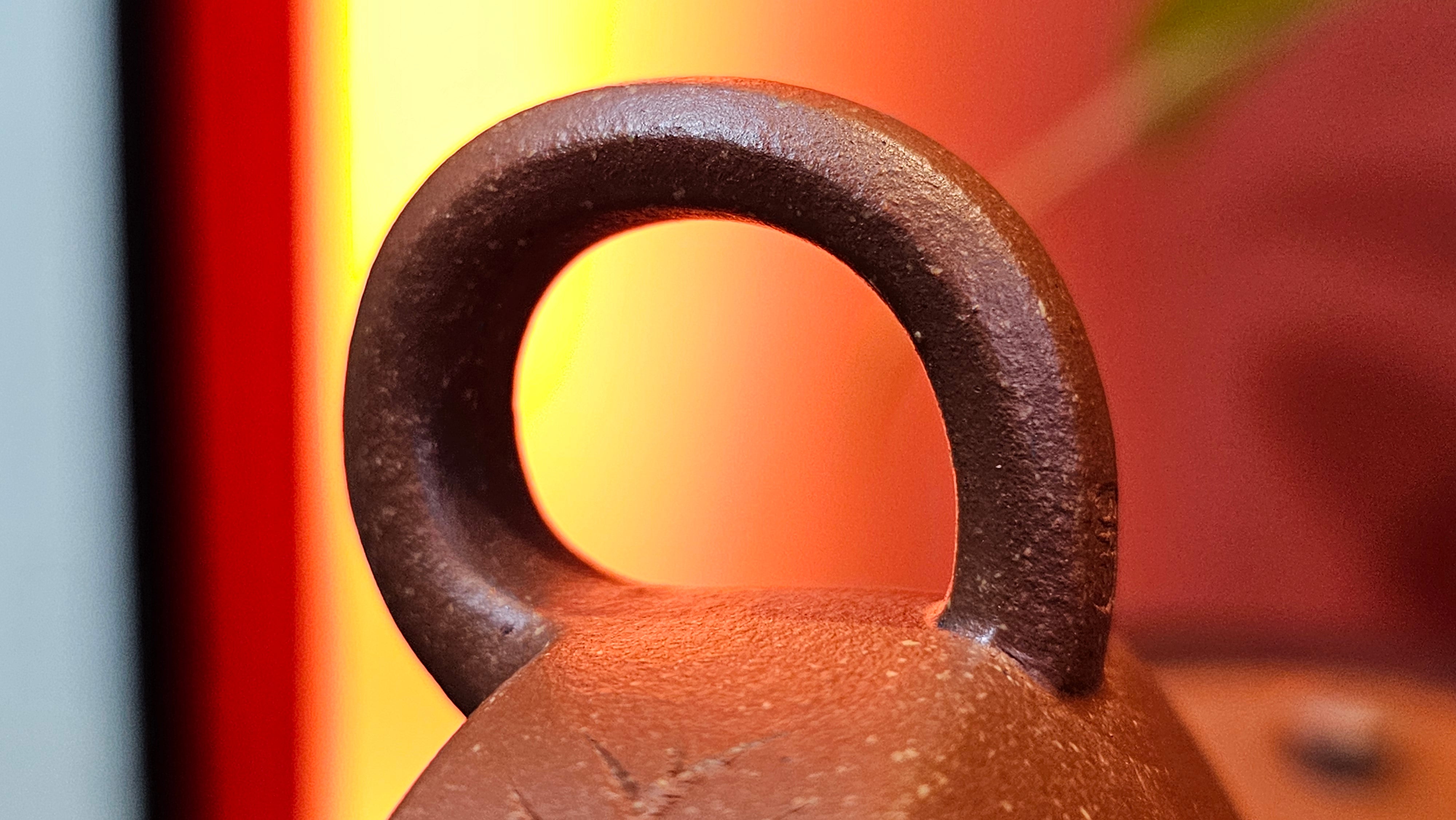 Zhou Pan《周盘》, 166.8ml, Hong Jiang Po Ni 红降坡泥, by Craftsman Zhu Shu 朱舒!~Engraving of Bamboos and Verse by Craftsman Mu Shan 牧山 ~!Congratulations!to Mr C.B., 0117hrs 13th Oct 2025. Inglewood! CA.