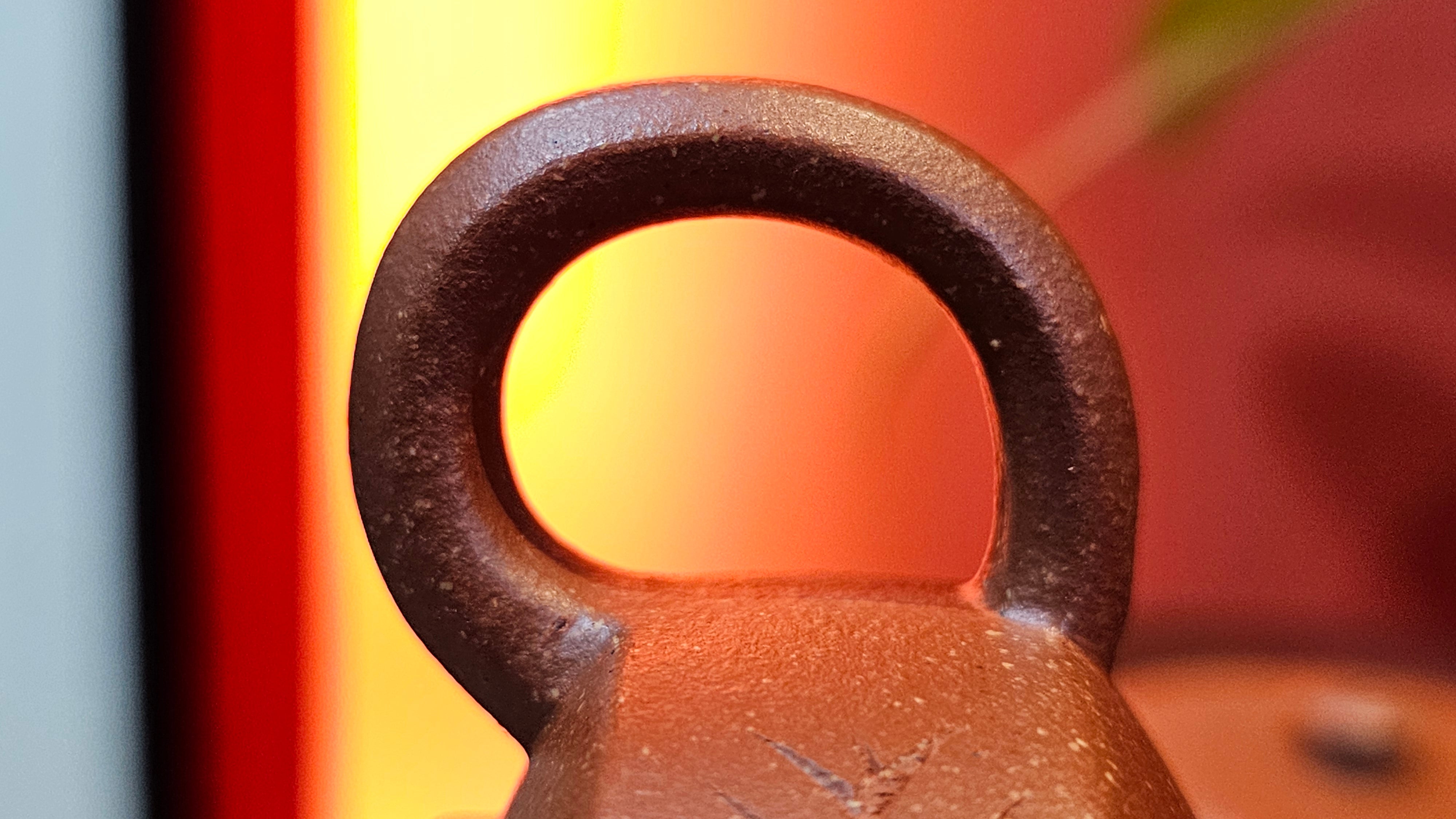 Zhou Pan《周盘》, 166.8ml, Hong Jiang Po Ni 红降坡泥, by Craftsman Zhu Shu 朱舒!~Engraving of Bamboos and Verse by Craftsman Mu Shan 牧山 ~!Congratulations!to Mr C.B., 0117hrs 13th Oct 2025. Inglewood! CA.