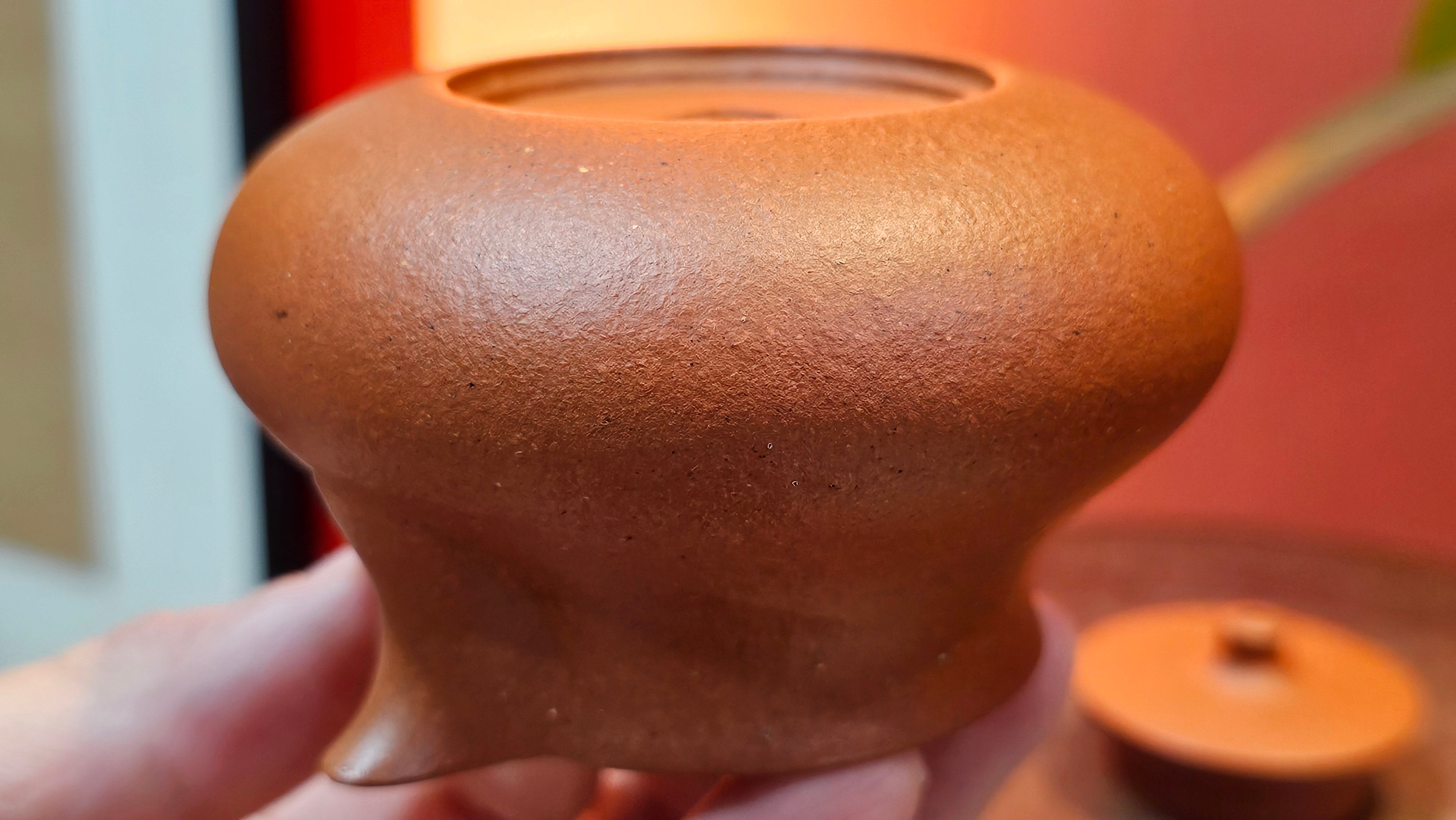 Le Rong 乐荣, 123.0ml, rare Zhu Sha 朱砂 (highest granularity form of ZhuNi), by Craftsman Gu Xiao Ming 顾小明 ~ Congratulations!to Mr S.L.! 2041hrs 13th Oct 2025, Copenhagen, Denmark🇩🇰!