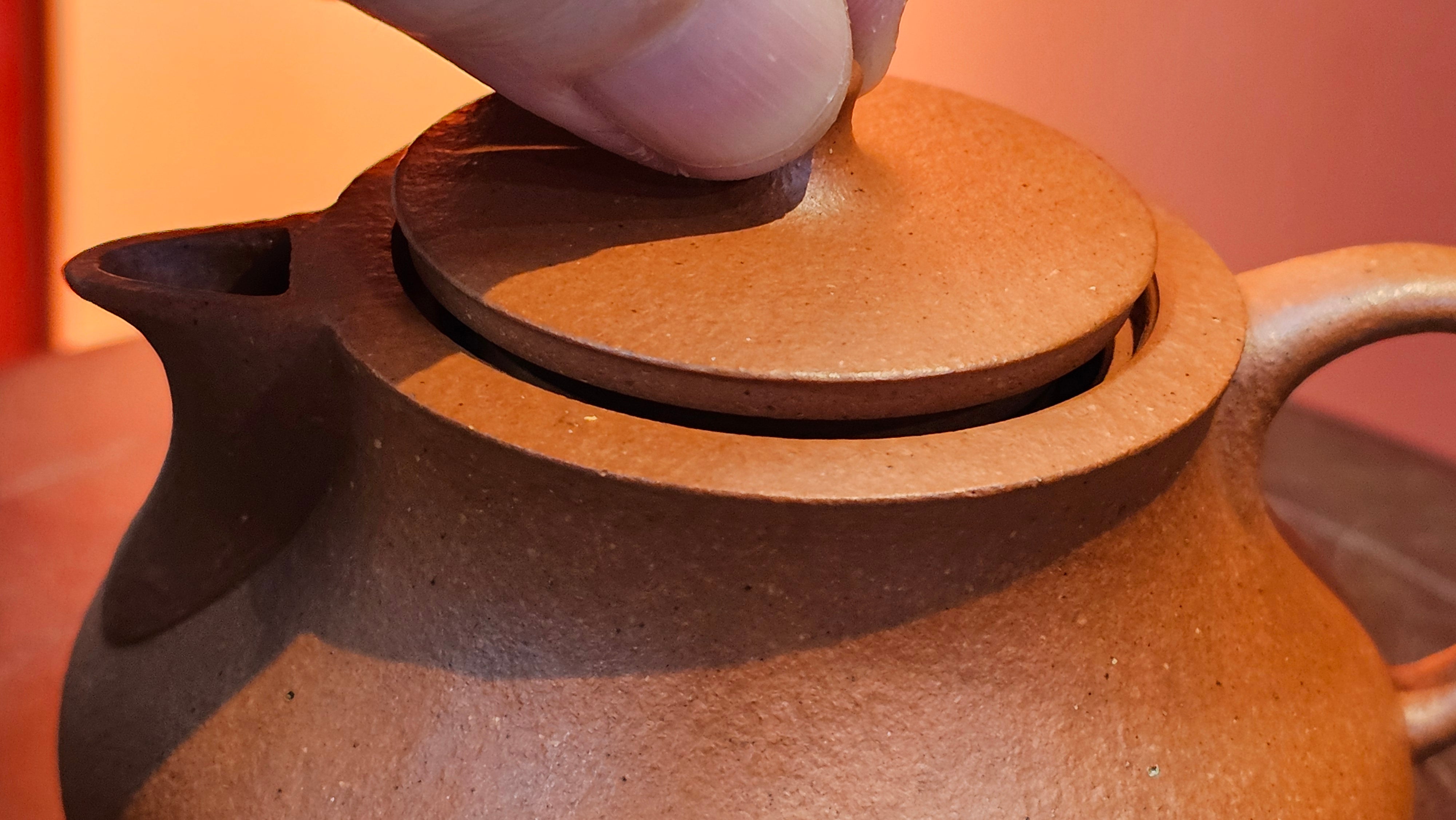 Le Rong 乐荣, 123.0ml, rare Zhu Sha 朱砂 (highest granularity form of ZhuNi), by Craftsman Gu Xiao Ming 顾小明 ~ Congratulations!to Mr S.L.! 2041hrs 13th Oct 2025, Copenhagen, Denmark🇩🇰!