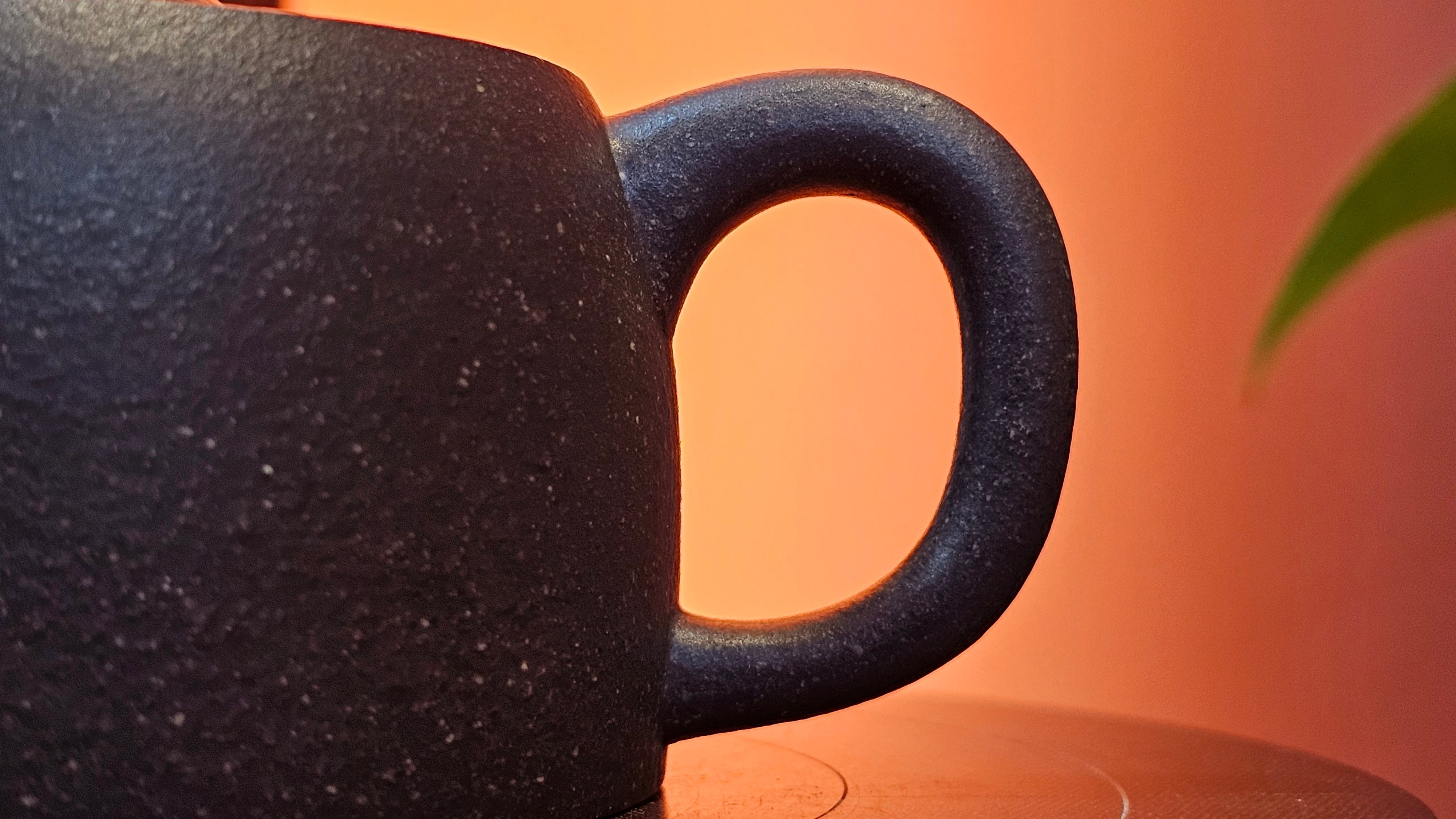 Niu Gai Jing Lan《牛盖井栏》, 164.3ml, Hei Zi Ni 黑紫泥, with Chinese Bronze Age Patterns~Engraving Art 青铜器纹样~刻绘, by our Craftsman Zhang Huan 张欢 ~ Congratulations to Mr T.A.! 2039hrs 15th Oct 2025, Samorin! Slovakia🇸🇰!