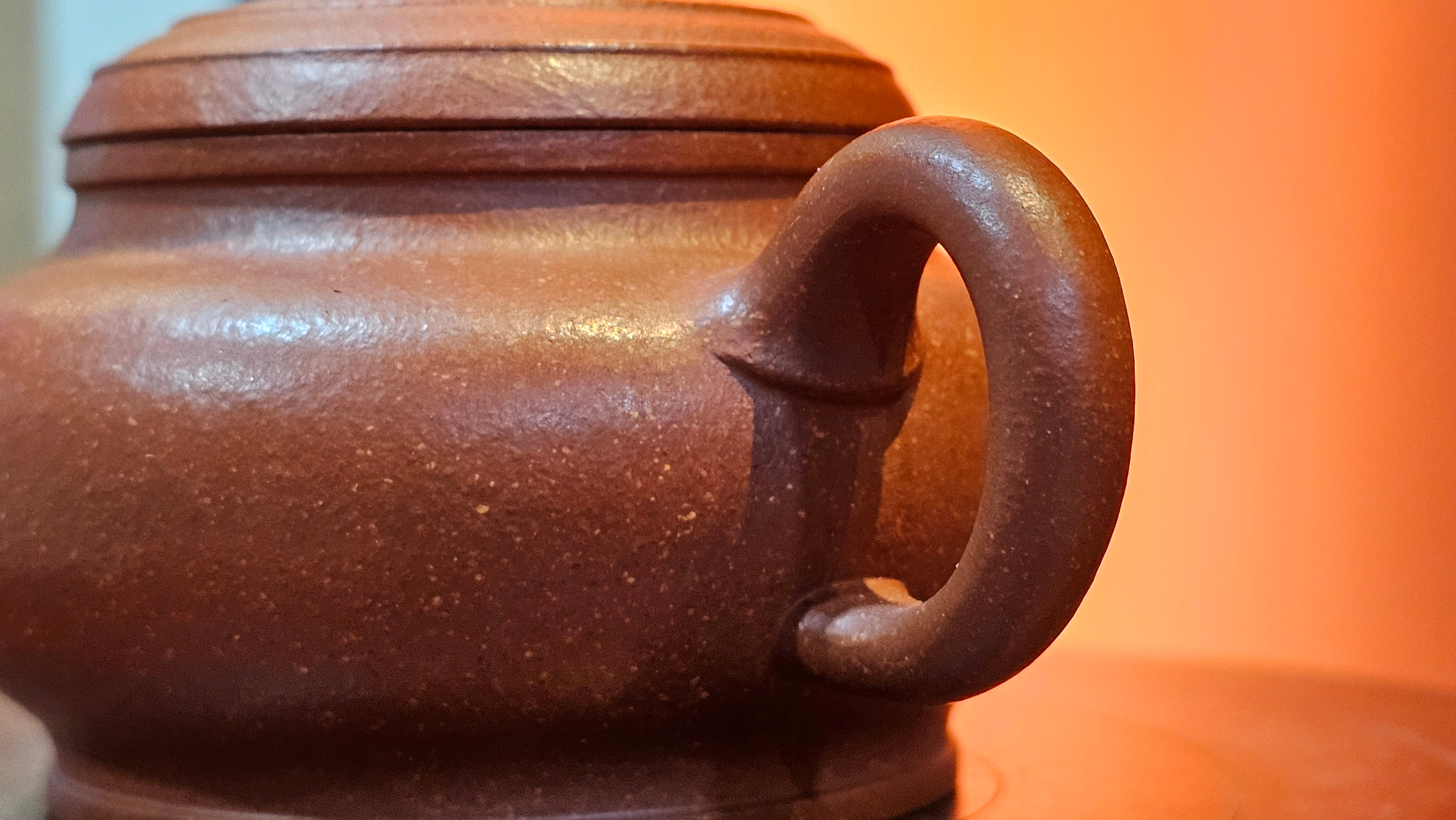 Song Jin Hu《颂金壶》, 151.4ml, Hong Jiang Po Ni 红降坡泥, by Craftsman Chen Gui Zhi 陈桂枝。(Red JiangPoNi rarer than Yellow JiangPoNi, XiaoMeiYao & ZhaoZhuang ZhuNi) ~ Congratulations!to Mr A.C.! 0130hrs 1st Nov 2025, Seattle! WA!