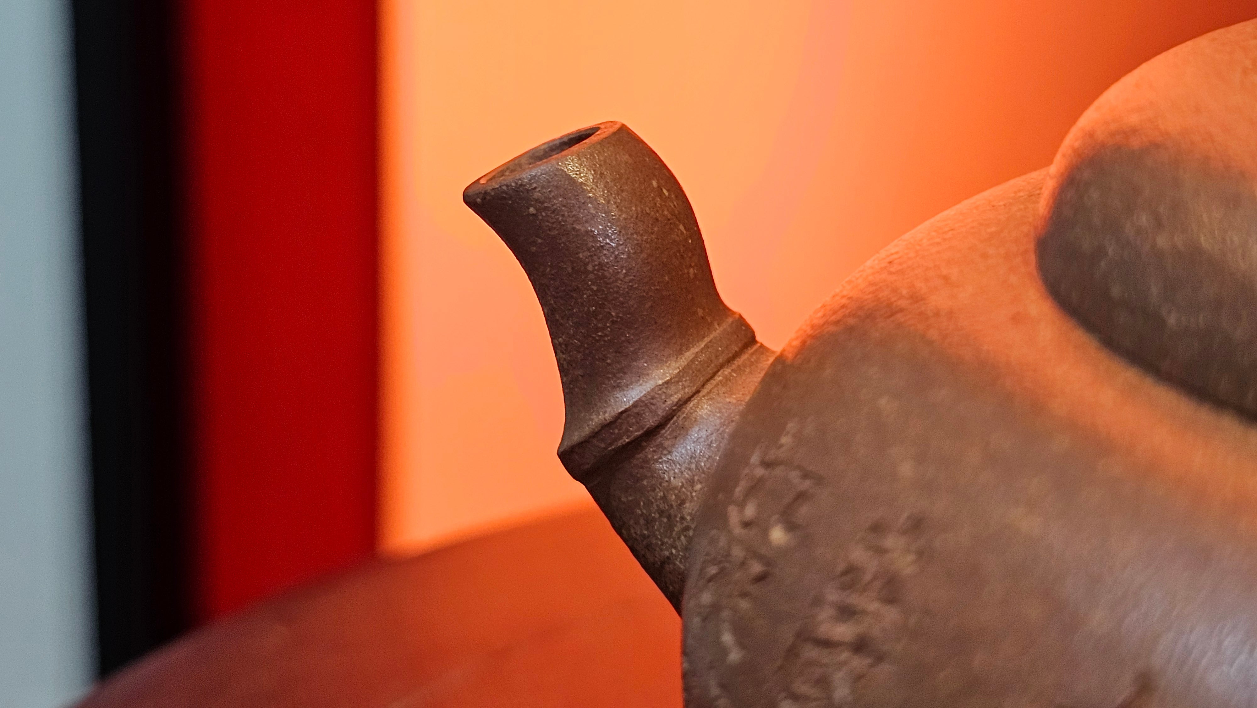 《一叶知秋》Yi Ye Zhi Qiu ~ "The Autumn Leaf", 166.5ml, Bao Shan Duan Ni 宝山段泥, by our Craftsman Zhang Huan 张欢, Bamboo and Calligraphy Engraving by Craftsman Yi Cheng 逸成 ~!Congratulations to Mr A.A.! 1006hrs 15th Oct 2025, Port Franks! Canada🇨🇦.