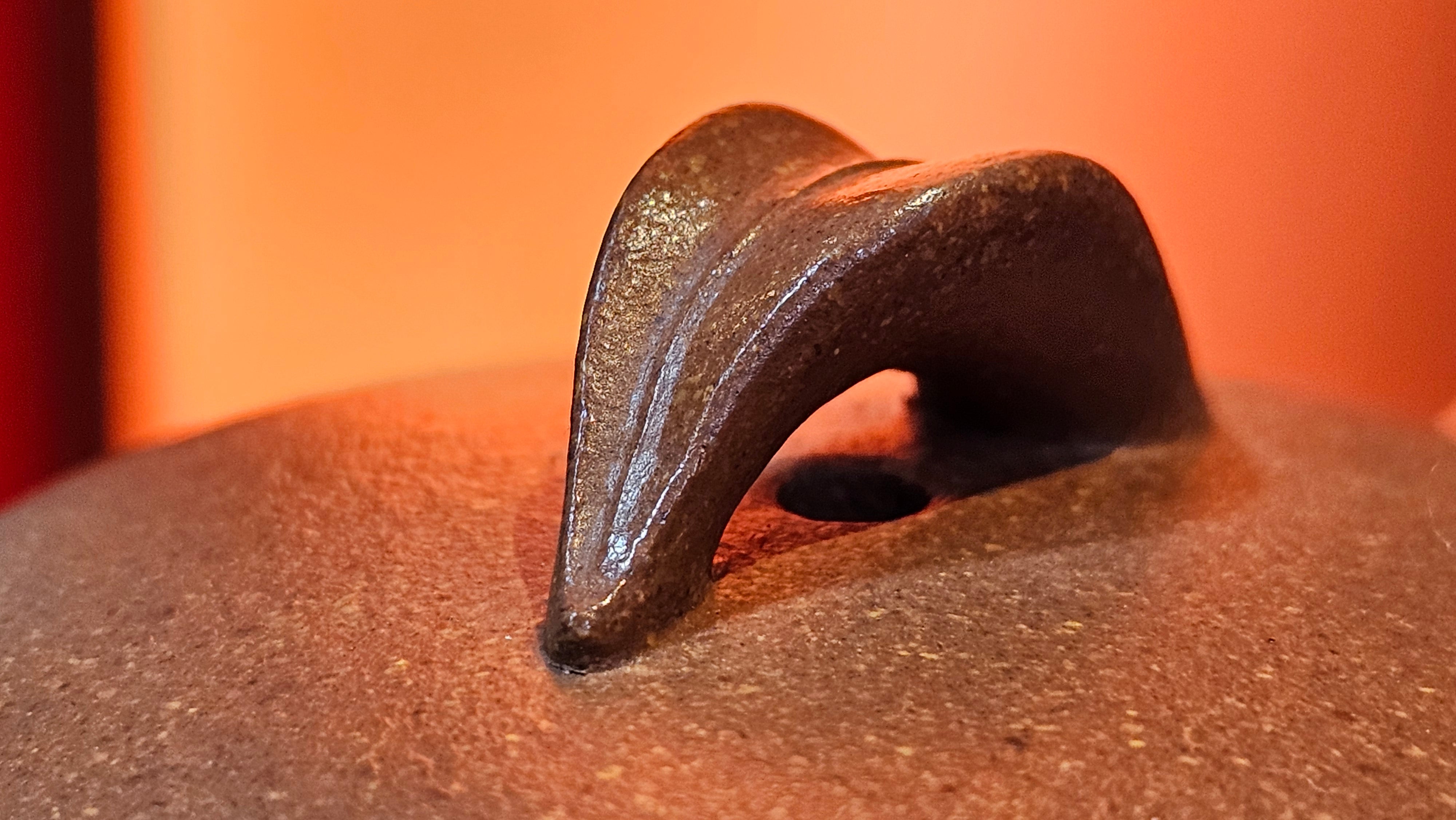 《一叶知秋》Yi Ye Zhi Qiu ~ "The Autumn Leaf", 166.5ml, Bao Shan Duan Ni 宝山段泥, by our Craftsman Zhang Huan 张欢, Bamboo and Calligraphy Engraving by Craftsman Yi Cheng 逸成 ~!Congratulations to Mr A.A.! 1006hrs 15th Oct 2025, Port Franks! Canada🇨🇦.