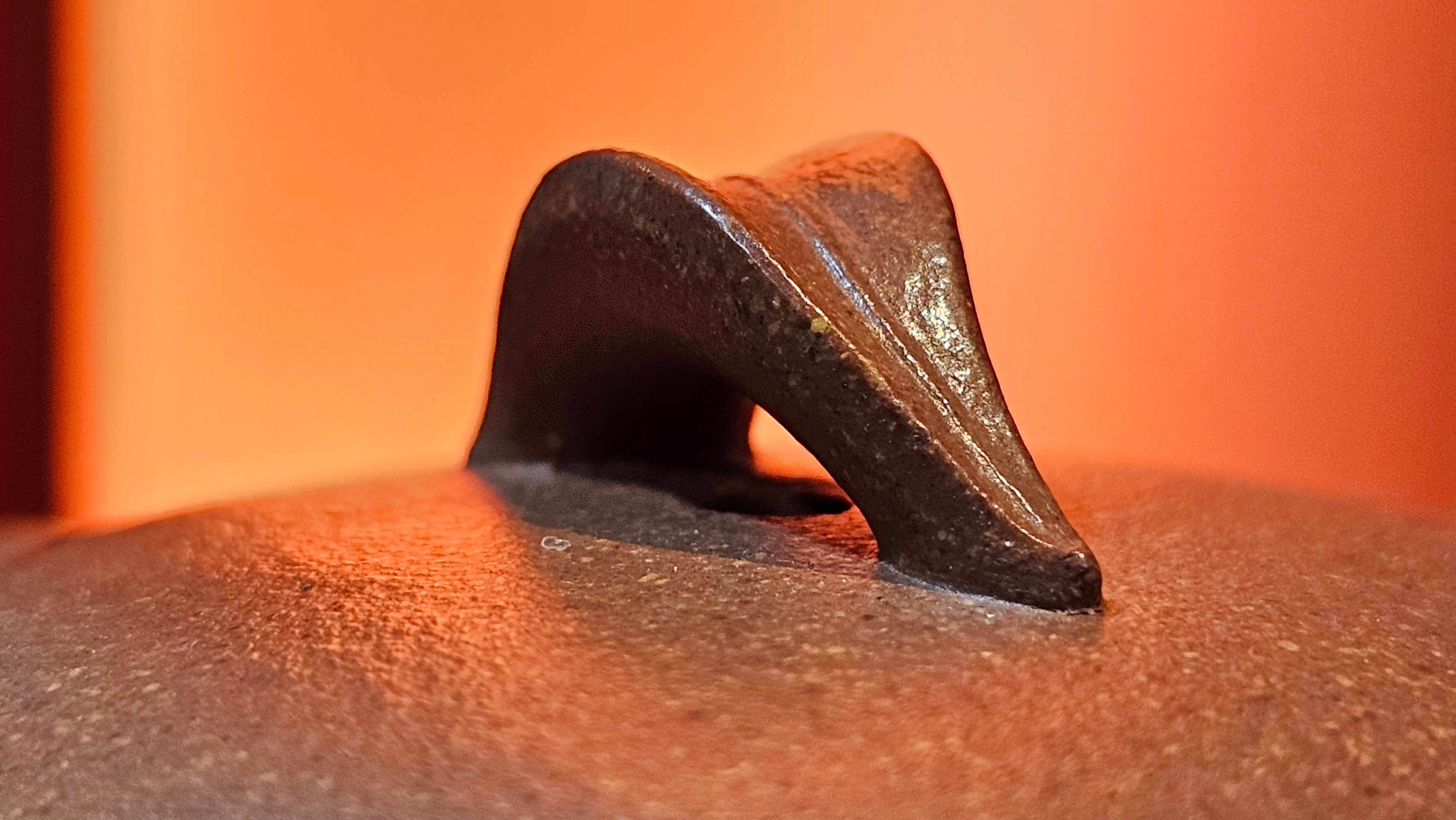 《一叶知秋》Yi Ye Zhi Qiu ~ "The Autumn Leaf", 166.5ml, Bao Shan Duan Ni 宝山段泥, by our Craftsman Zhang Huan 张欢, Bamboo and Calligraphy Engraving by Craftsman Yi Cheng 逸成 ~!Congratulations to Mr A.A.! 1006hrs 15th Oct 2025, Port Franks! Canada🇨🇦.