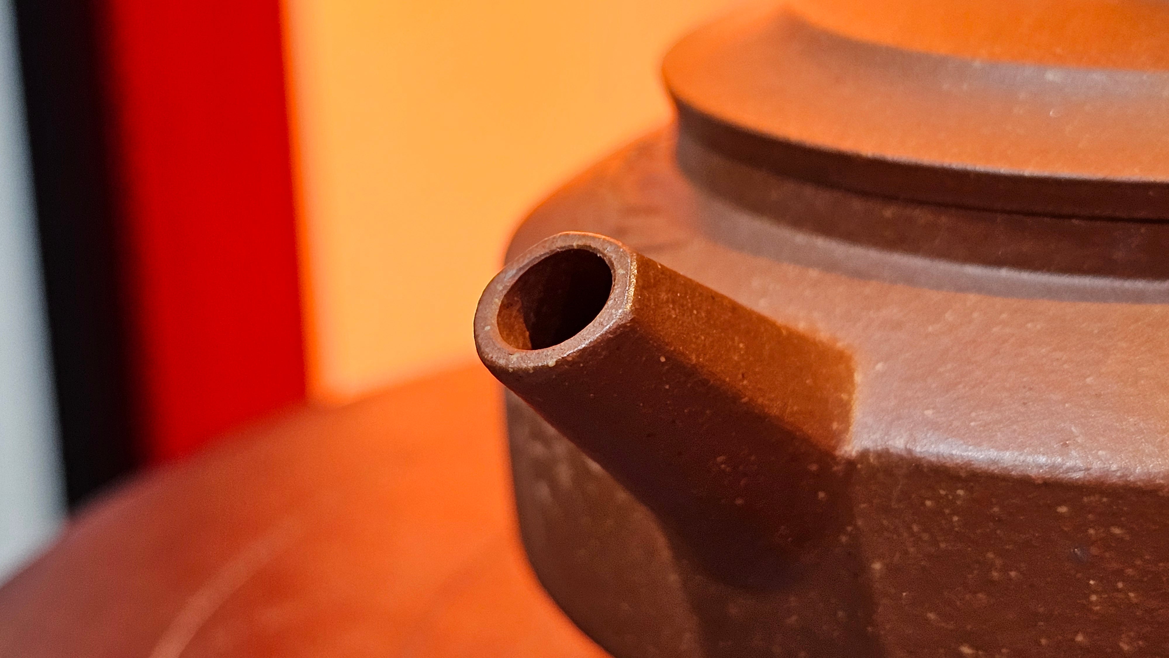 Zhou Pan《周盘》, 167.1ml, Hong Jiang Po Ni 红降坡泥, by Craftsman Zhu Shu 朱舒!~Engraving of Bamboos and Verse by Craftsman Mu Shan 牧山 ~!Congratulations to Mr B.A.! 0940hrs 29th Oct 2025, London,🏴󠁧󠁢󠁥󠁮󠁧󠁿U.K.!