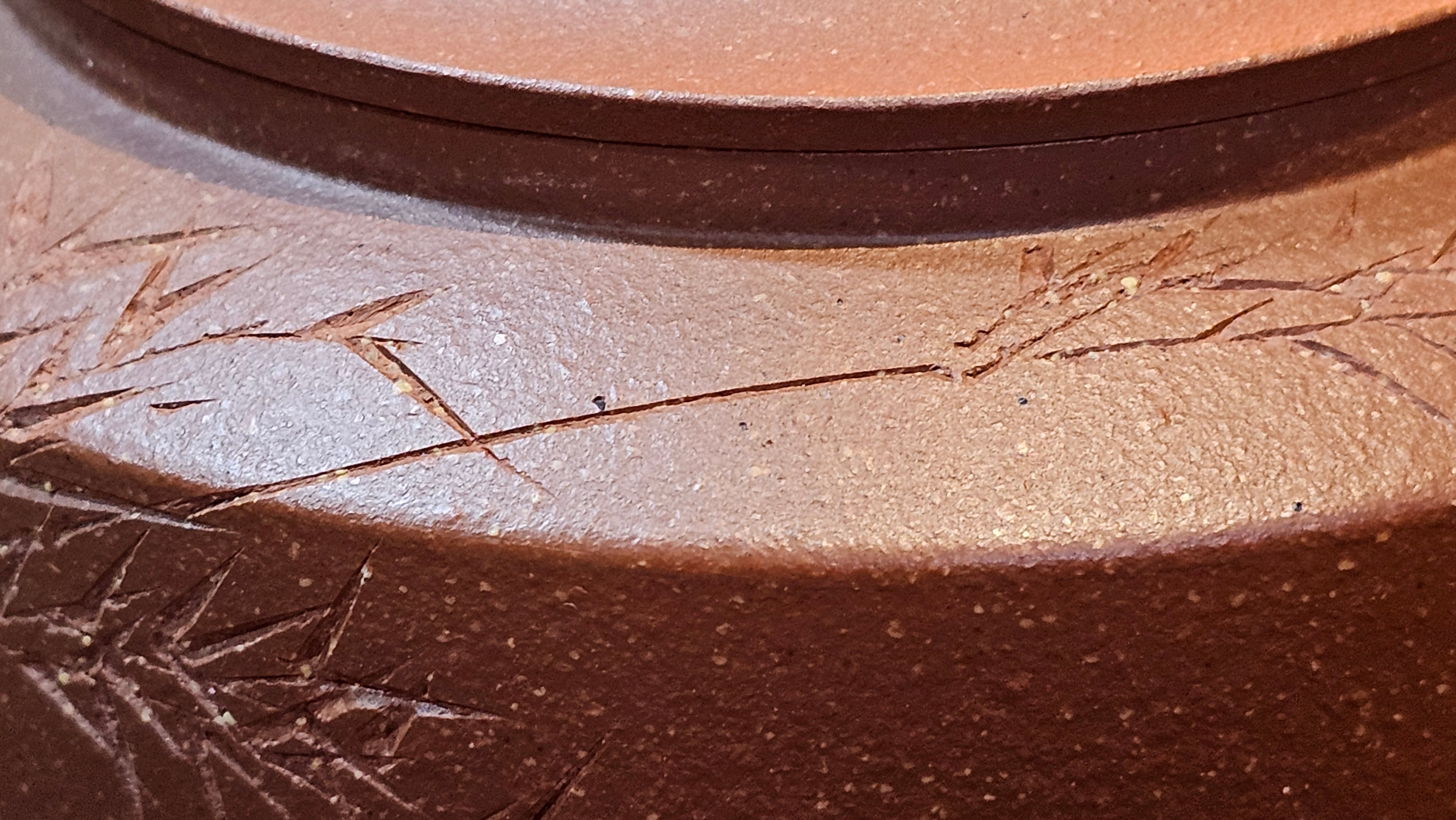 Zhou Pan《周盘》, 167.1ml, Hong Jiang Po Ni 红降坡泥, by Craftsman Zhu Shu 朱舒!~Engraving of Bamboos and Verse by Craftsman Mu Shan 牧山 ~!Congratulations to Mr B.A.! 0940hrs 29th Oct 2025, London,🏴󠁧󠁢󠁥󠁮󠁧󠁿U.K.!
