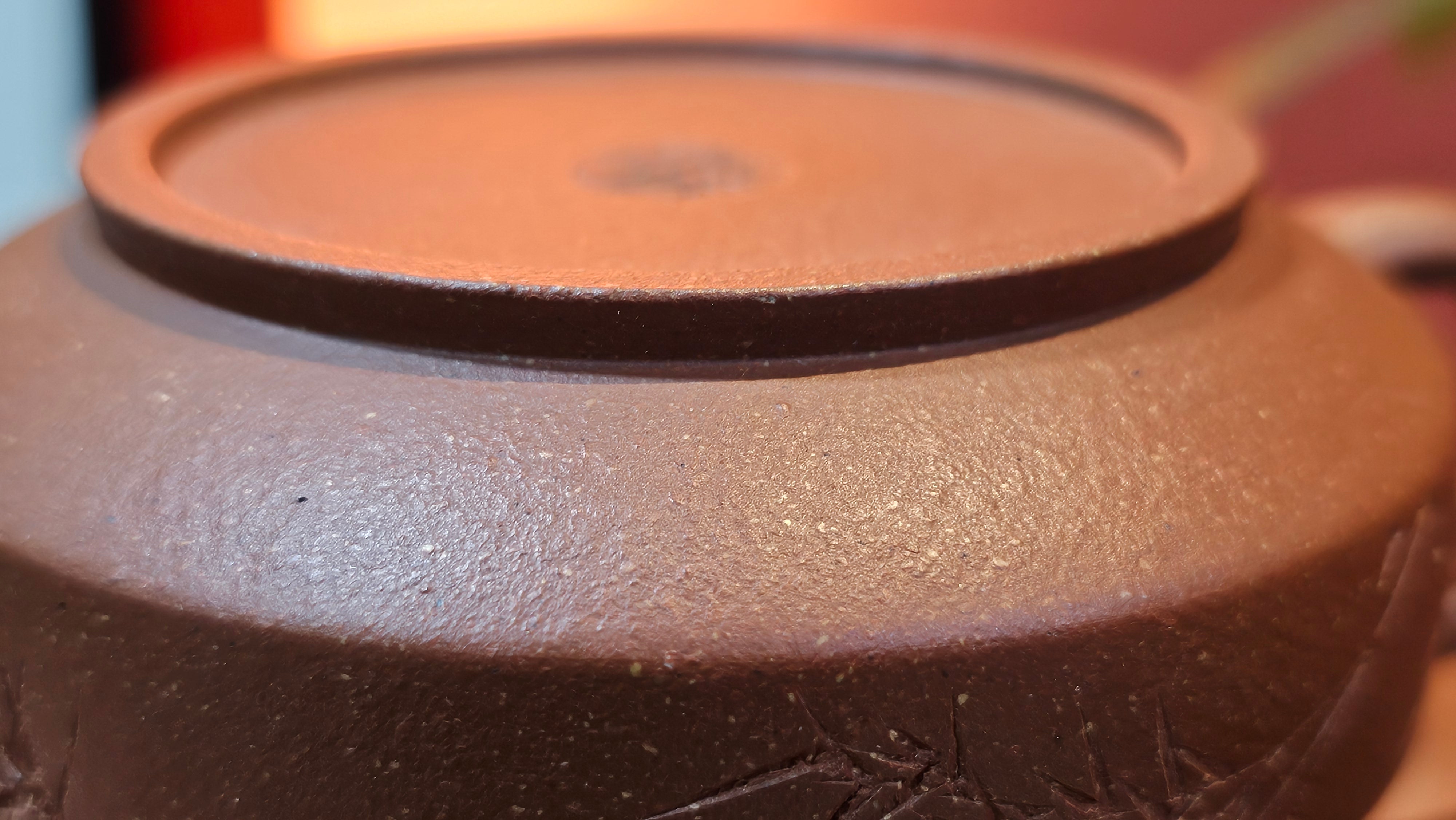 Zhou Pan《周盘》, 167.1ml, Hong Jiang Po Ni 红降坡泥, by Craftsman Zhu Shu 朱舒!~Engraving of Bamboos and Verse by Craftsman Mu Shan 牧山 ~!Congratulations to Mr B.A.! 0940hrs 29th Oct 2025, London,🏴󠁧󠁢󠁥󠁮󠁧󠁿U.K.!