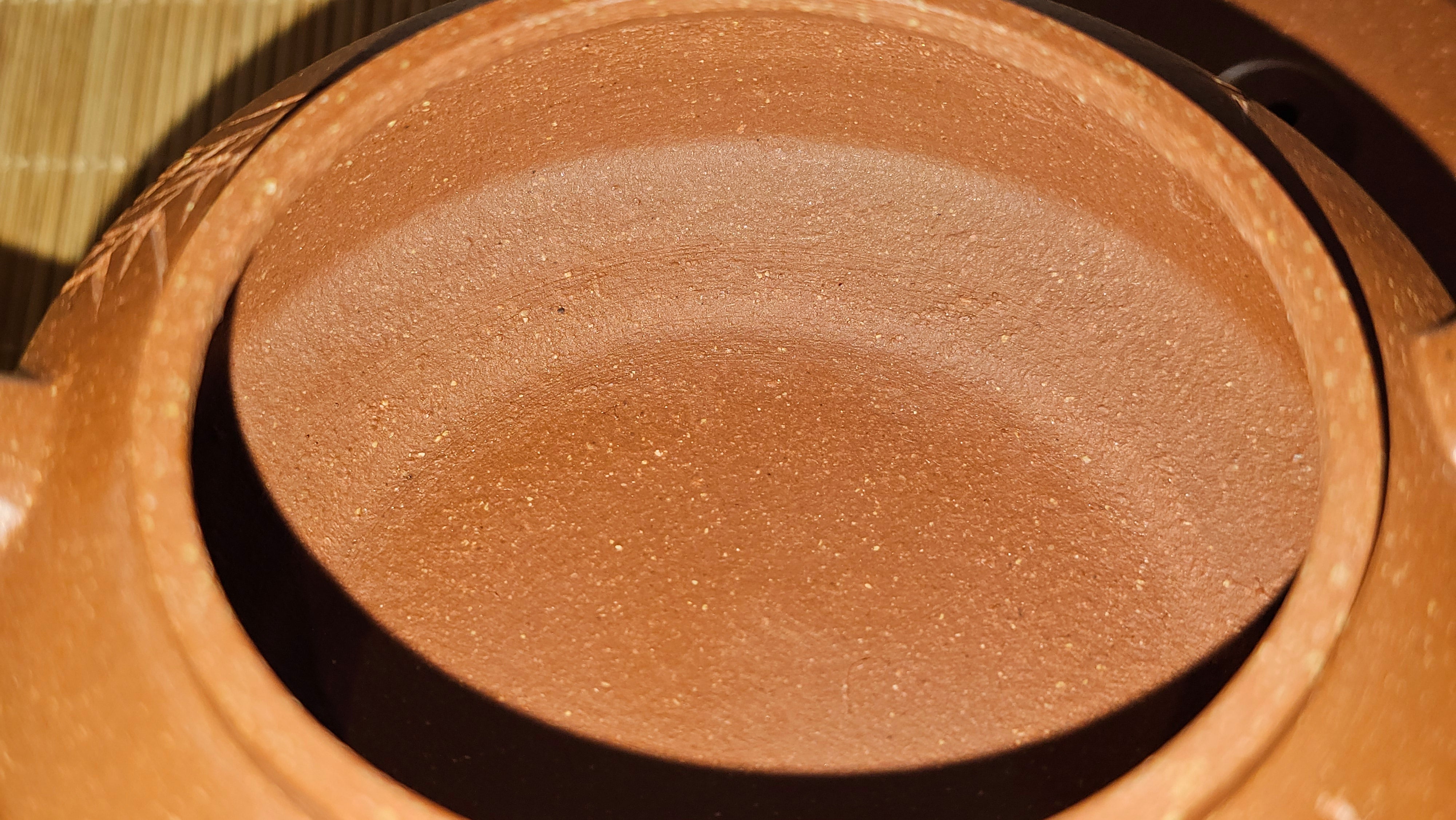 Zhou Pan《周盘》, 167.1ml, Hong Jiang Po Ni 红降坡泥, by Craftsman Zhu Shu 朱舒!~Engraving of Bamboos and Verse by Craftsman Mu Shan 牧山 ~!Congratulations to Mr B.A.! 0940hrs 29th Oct 2025, London,🏴󠁧󠁢󠁥󠁮󠁧󠁿U.K.!