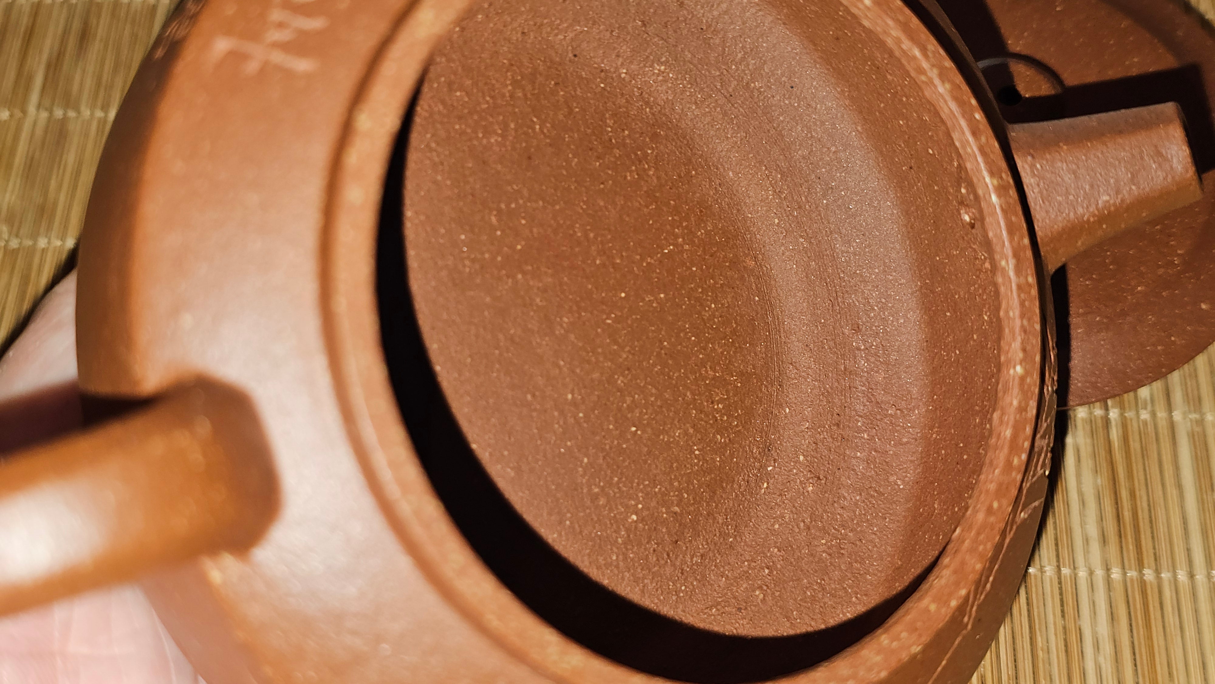 Zhou Pan《周盘》, 167.1ml, Hong Jiang Po Ni 红降坡泥, by Craftsman Zhu Shu 朱舒!~Engraving of Bamboos and Verse by Craftsman Mu Shan 牧山 ~!Congratulations to Mr B.A.! 0940hrs 29th Oct 2025, London,🏴󠁧󠁢󠁥󠁮󠁧󠁿U.K.!