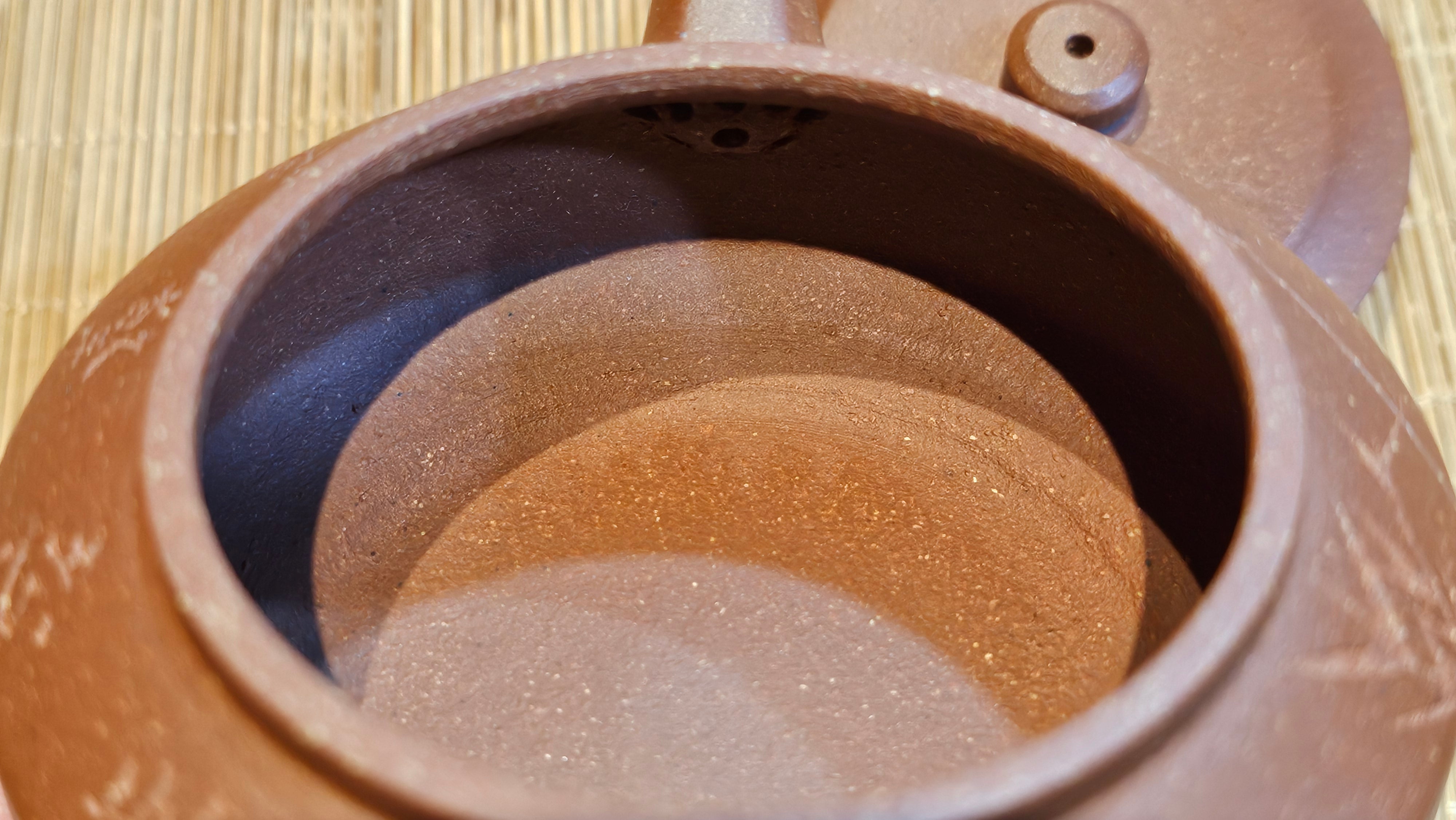 Zhou Pan《周盘》, 167.1ml, Hong Jiang Po Ni 红降坡泥, by Craftsman Zhu Shu 朱舒!~Engraving of Bamboos and Verse by Craftsman Mu Shan 牧山 ~!Congratulations to Mr B.A.! 0940hrs 29th Oct 2025, London,🏴󠁧󠁢󠁥󠁮󠁧󠁿U.K.!