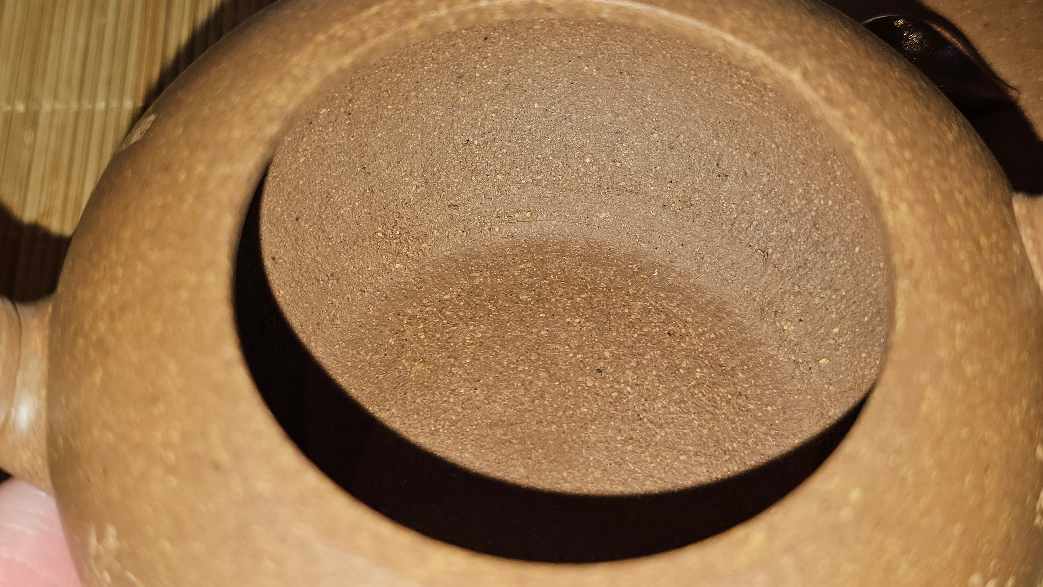 《一叶知秋》Yi Ye Zhi Qiu ~ "The Autumn Leaf", 166.5ml, Bao Shan Duan Ni 宝山段泥, by our Craftsman Zhang Huan 张欢, Bamboo and Calligraphy Engraving by Craftsman Yi Cheng 逸成 ~!Congratulations to Mr A.A.! 1006hrs 15th Oct 2025, Port Franks! Canada🇨🇦.