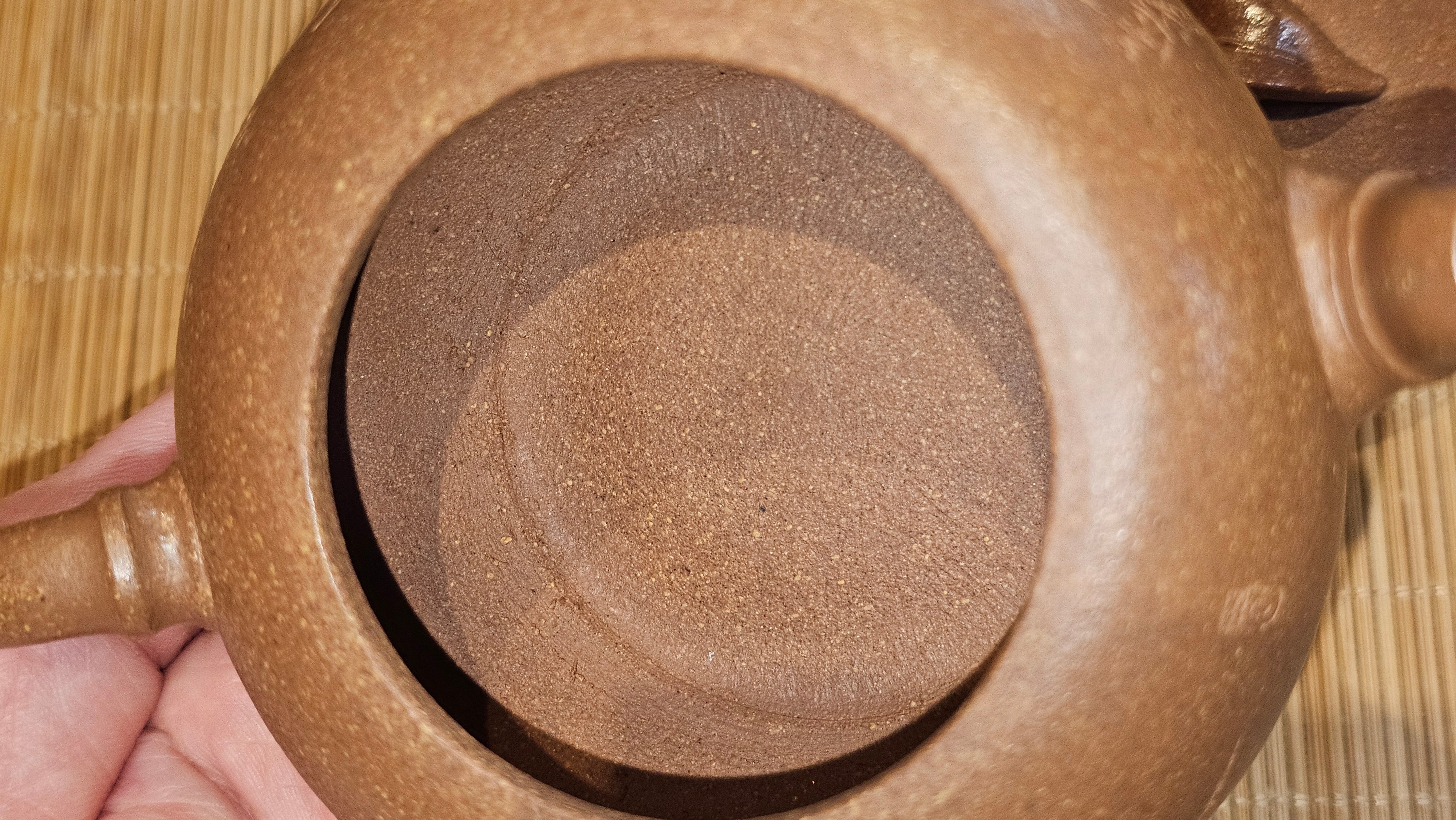 《一叶知秋》Yi Ye Zhi Qiu ~ "The Autumn Leaf", 166.5ml, Bao Shan Duan Ni 宝山段泥, by our Craftsman Zhang Huan 张欢, Bamboo and Calligraphy Engraving by Craftsman Yi Cheng 逸成 ~!Congratulations to Mr A.A.! 1006hrs 15th Oct 2025, Port Franks! Canada🇨🇦.