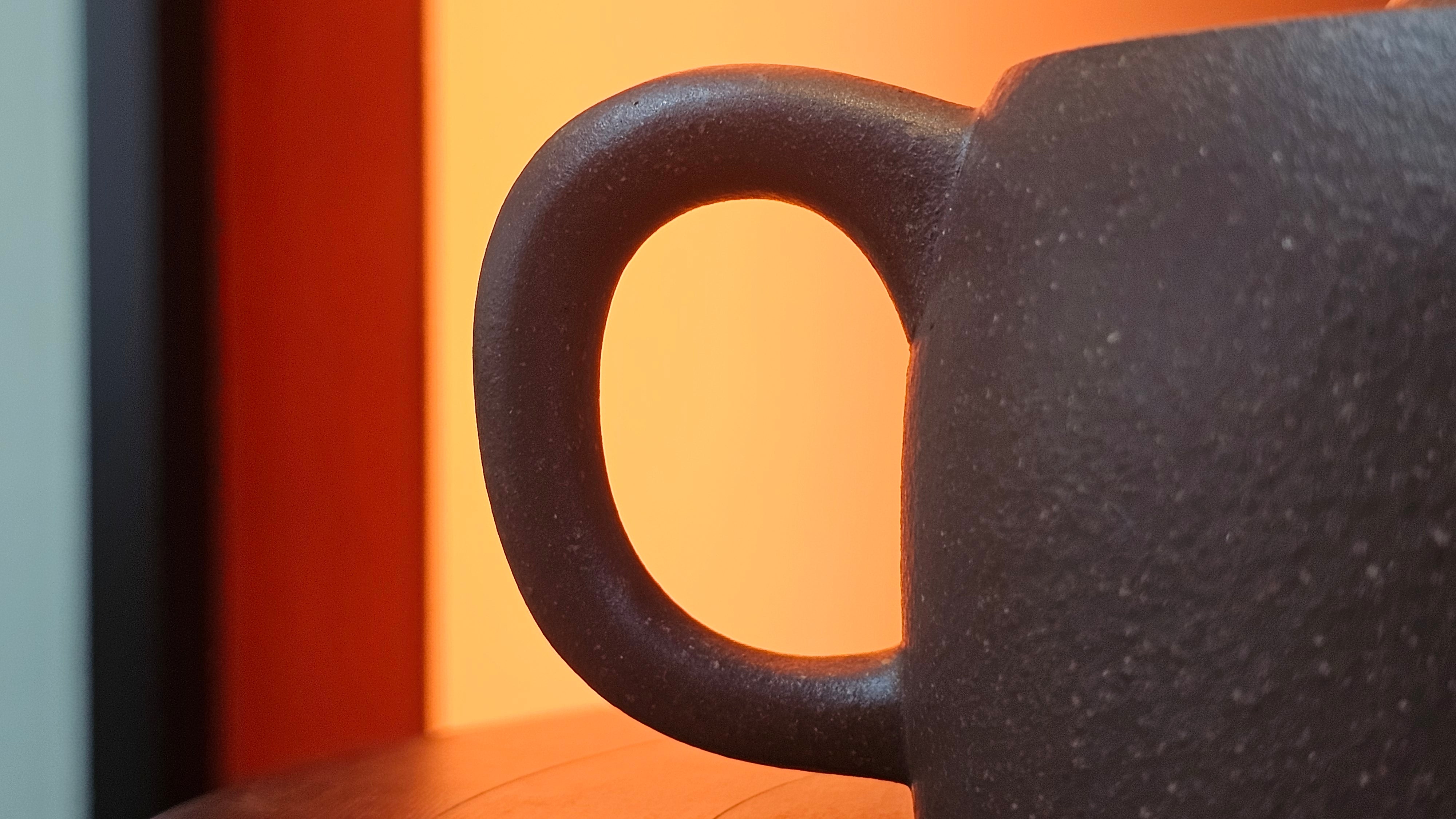 Niu Gai Jing Lan《牛盖井栏》, 159.5ml, Hei Zi Ni 黑紫泥, with Chinese Bronze Age Patterns~Engraving Art 青铜器纹样~刻绘, by our Craftsman Zhang Huan 张欢 ~!Congratulations to Ms C.W.! 1156hrs 17th Oct 2025, Sunnyvale! CA.