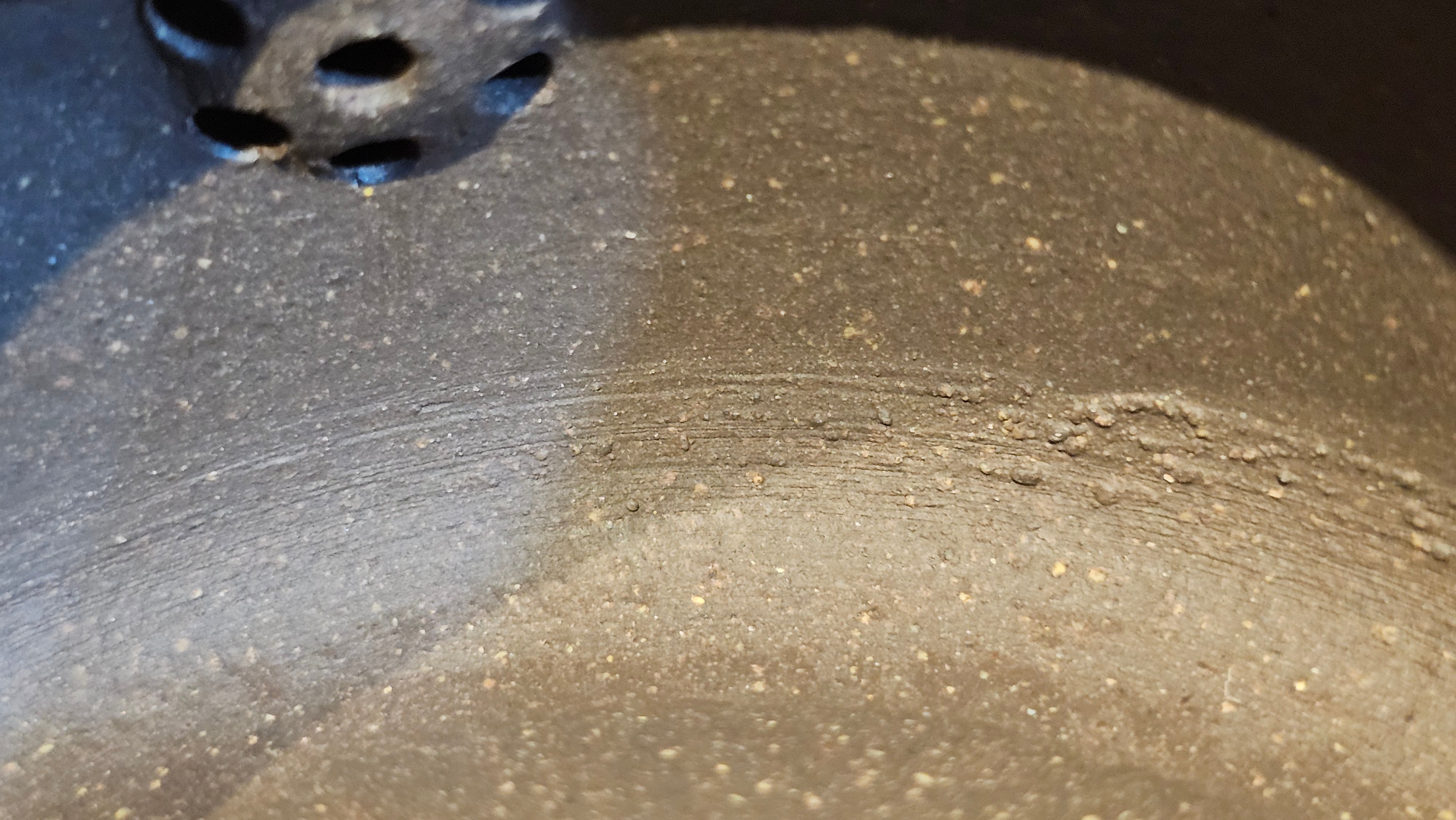 Niu Gai Jing Lan《牛盖井栏》, 159.5ml, Hei Zi Ni 黑紫泥, with Chinese Bronze Age Patterns~Engraving Art 青铜器纹样~刻绘, by our Craftsman Zhang Huan 张欢 ~!Congratulations to Ms C.W.! 1156hrs 17th Oct 2025, Sunnyvale! CA.