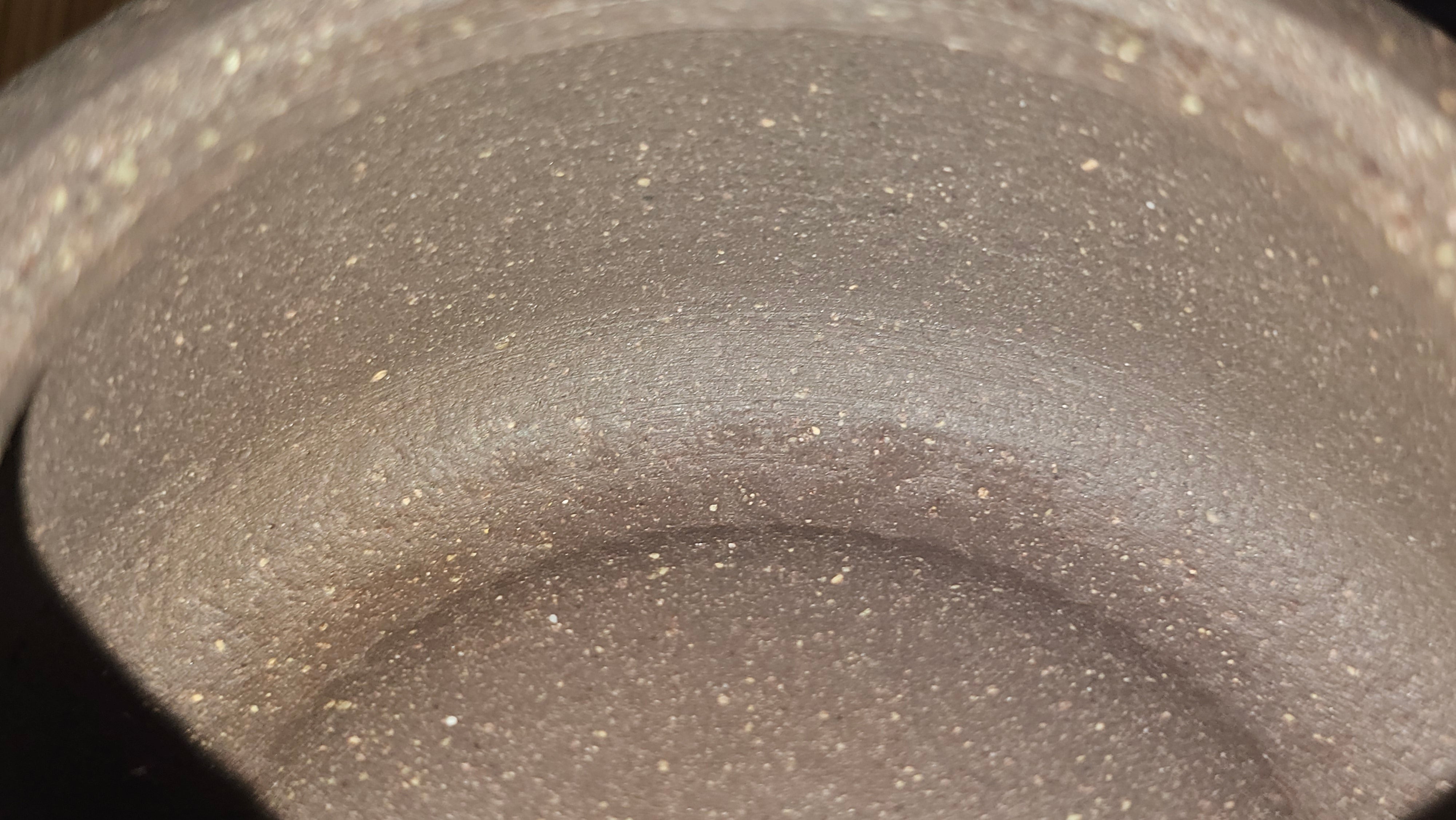 Niu Gai Jing Lan《牛盖井栏》, 159.5ml, Hei Zi Ni 黑紫泥, with Chinese Bronze Age Patterns~Engraving Art 青铜器纹样~刻绘, by our Craftsman Zhang Huan 张欢 ~!Congratulations to Ms C.W.! 1156hrs 17th Oct 2025, Sunnyvale! CA.