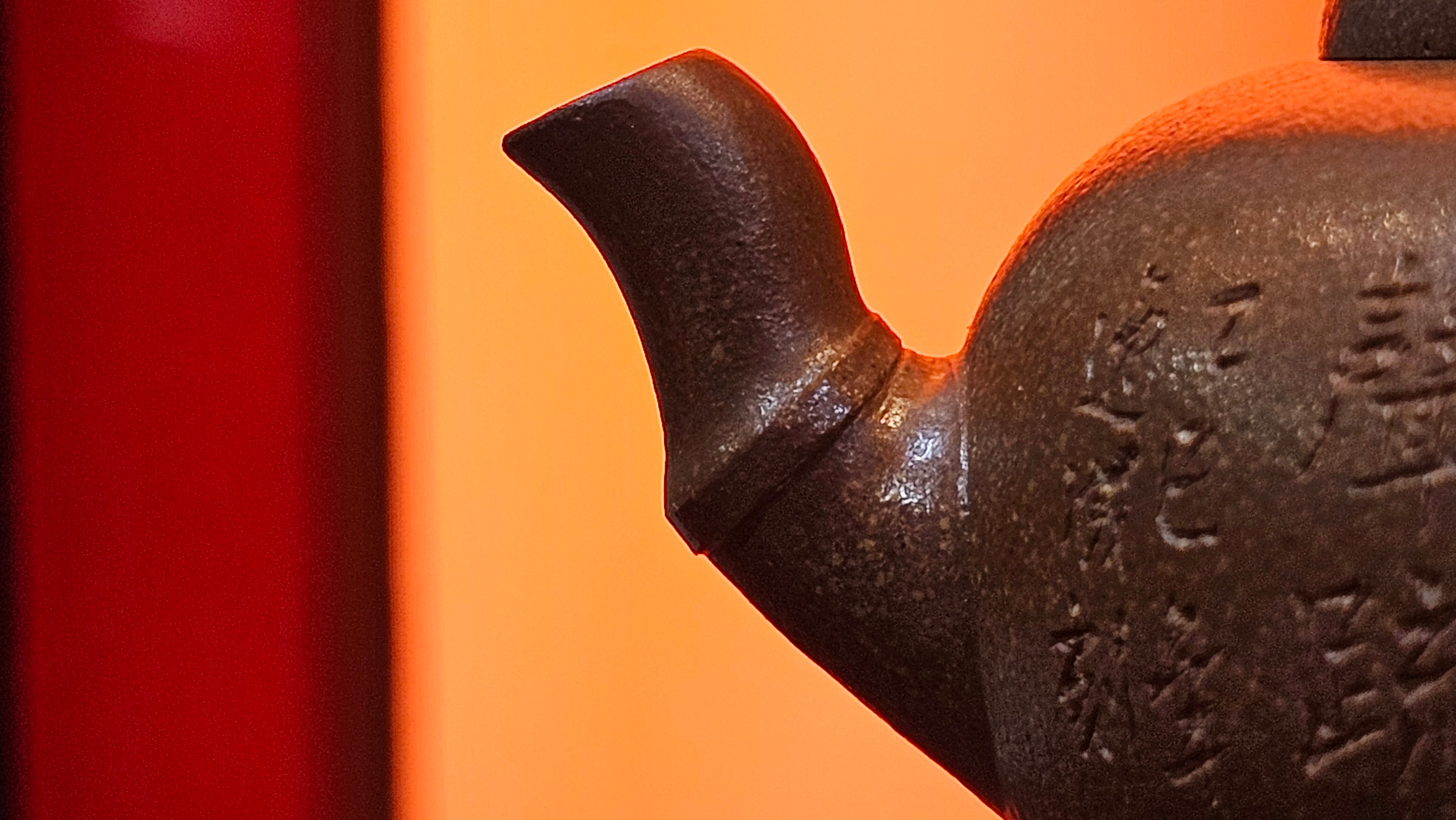 《一叶知秋》Yi Ye Zhi Qiu ~ "The Autumn Leaf", 167.7ml, Bao Shan Duan Ni 宝山段泥, by our Craftsman Zhang Huan 张欢, Bamboo and Calligraphy Engraving by Craftsman Yi Cheng 逸成 ~!Congratulations to!Ms N.C.! 0903hrs 18th Oct 2025, Los Baños, Philippines🇵🇭!