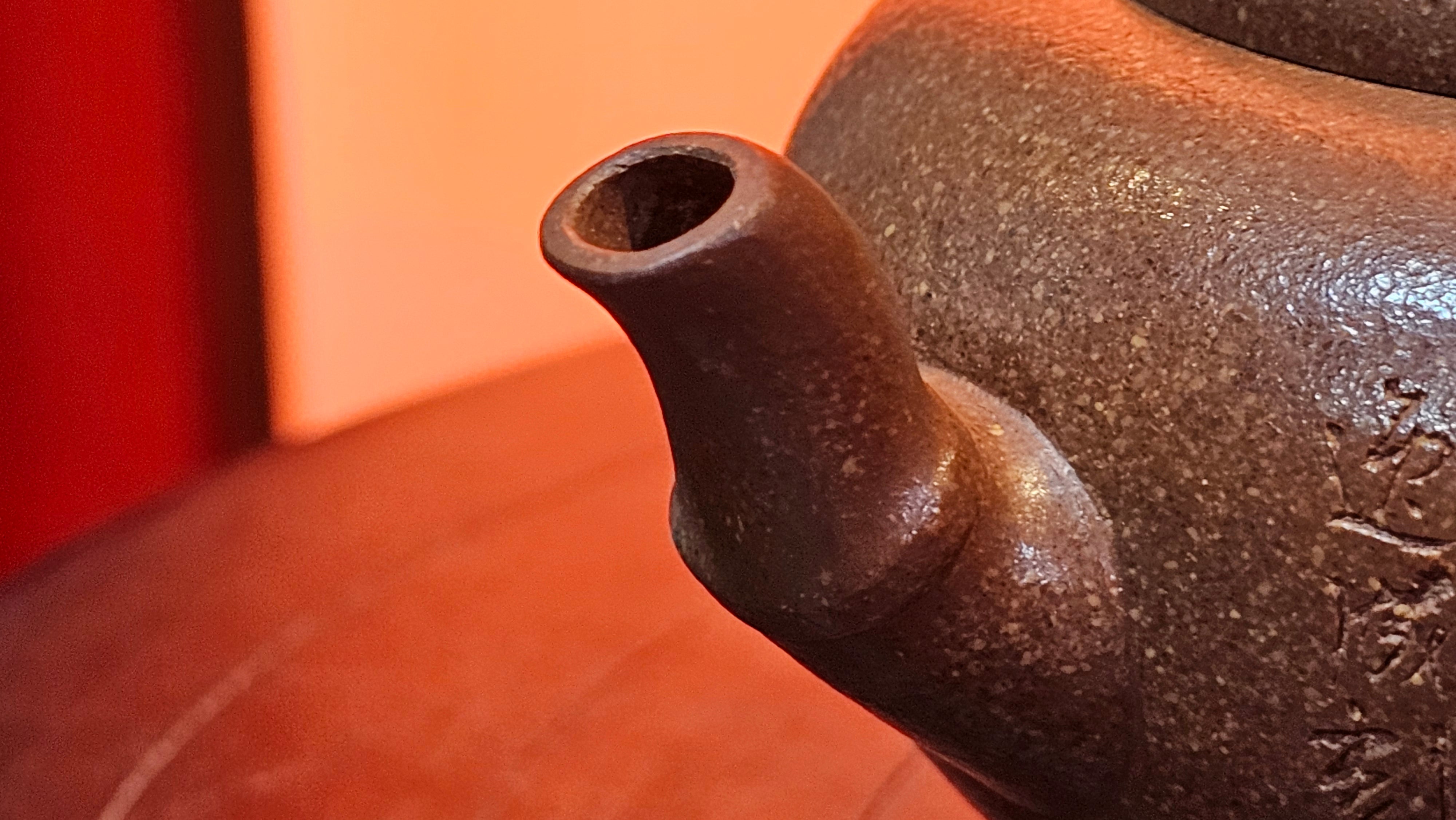 《一叶知秋》Yi Ye Zhi Qiu ~ "The Autumn Leaf", 167.7ml, Bao Shan Duan Ni 宝山段泥, by our Craftsman Zhang Huan 张欢, Bamboo and Calligraphy Engraving by Craftsman Yi Cheng 逸成 ~!Congratulations to!Ms N.C.! 0903hrs 18th Oct 2025, Los Baños, Philippines🇵🇭!