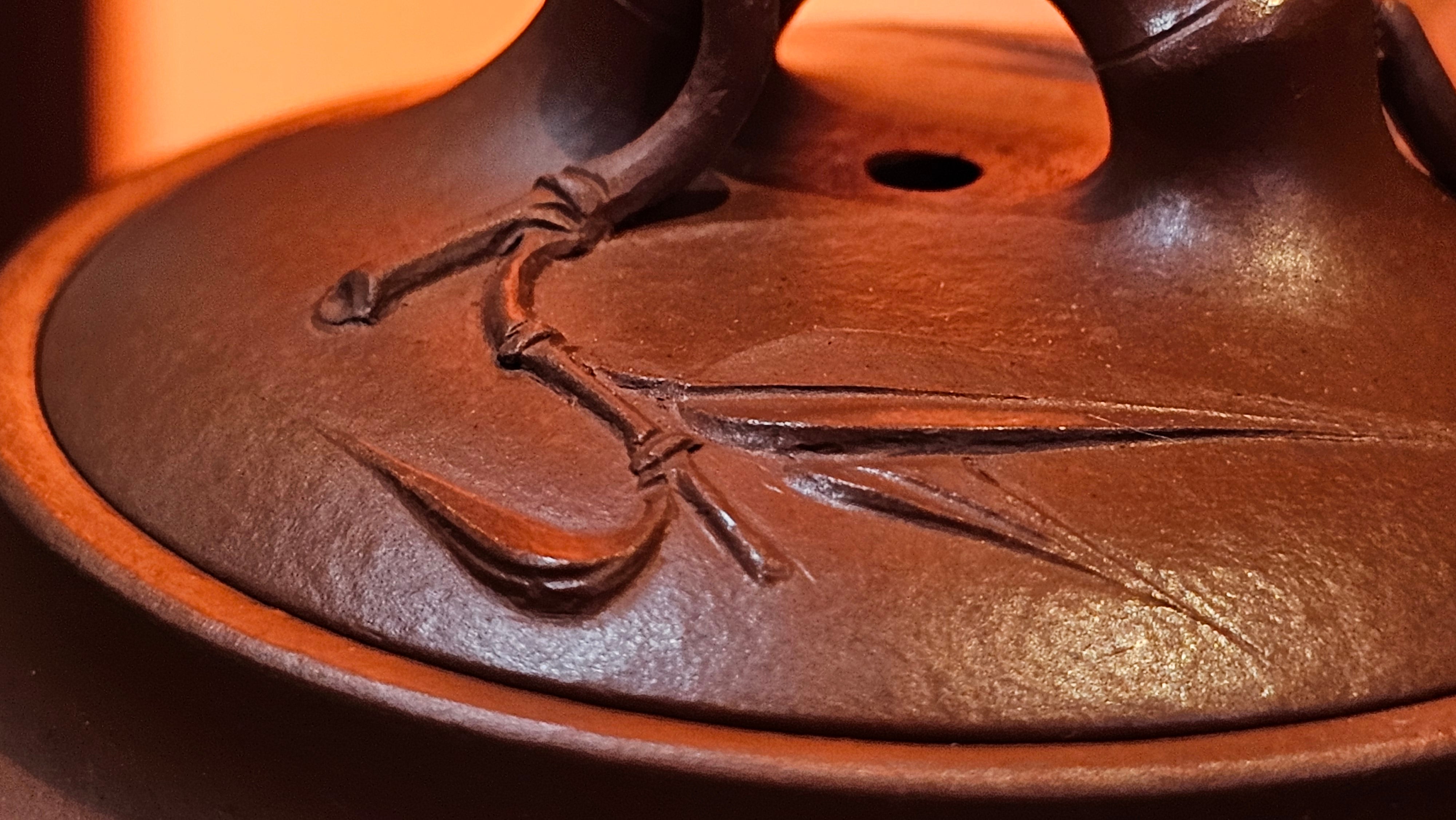 《高风亮节》"Gao Feng Liang Jie",  226.0ml, Ornate 花器! ~ Xiao Mei Yao Zhu Ni 小煤窑朱泥,  by Craftsman Shi Yun 石芸 ~!Congratulations to Mr L.C.! 0217hrs 5th Nov 2025, Taylors! SC!