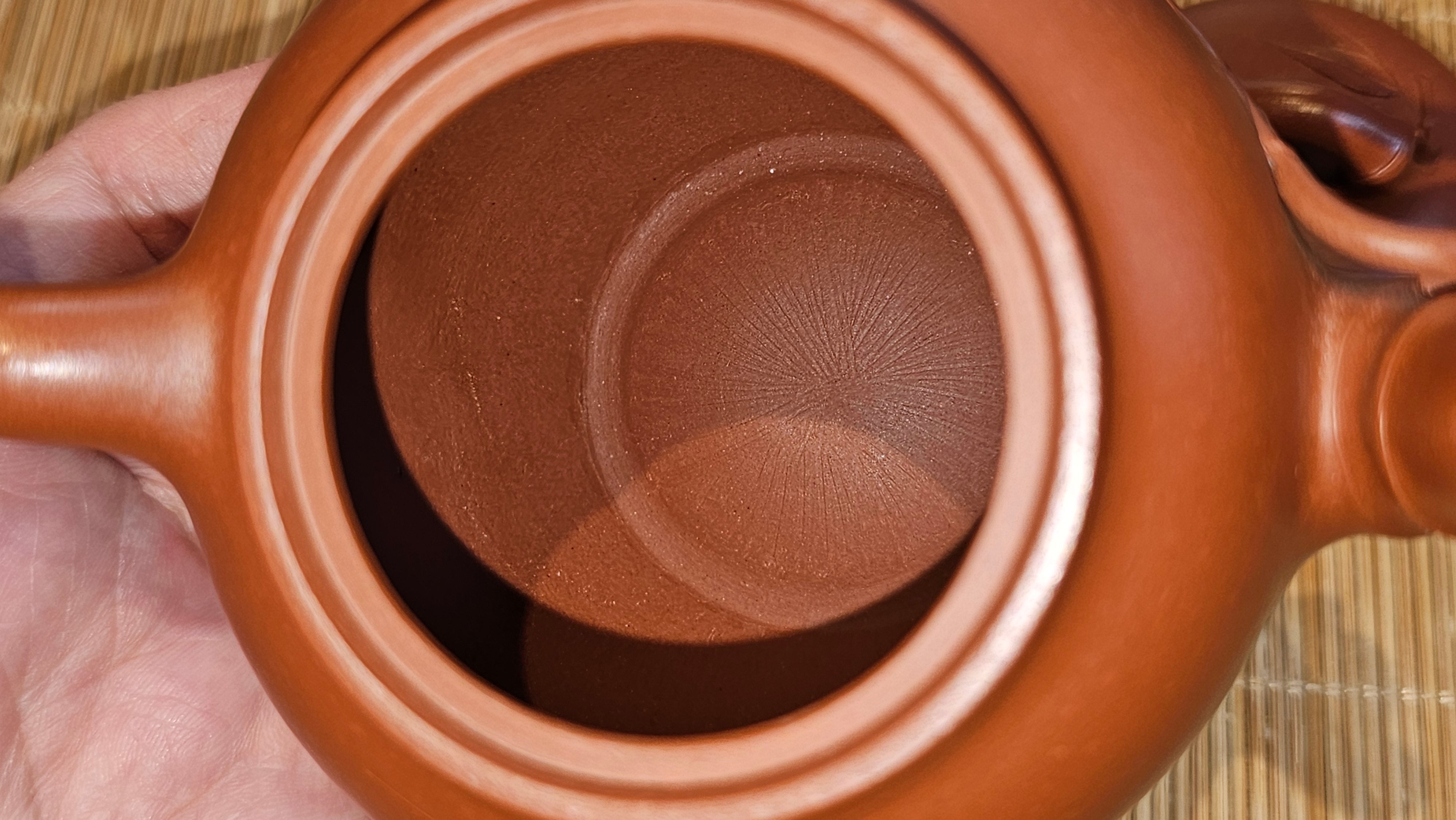 《高风亮节》"Gao Feng Liang Jie",  226.0ml, Ornate 花器! ~ Xiao Mei Yao Zhu Ni 小煤窑朱泥,  by Craftsman Shi Yun 石芸 ~!Congratulations to Mr L.C.! 0217hrs 5th Nov 2025, Taylors! SC!