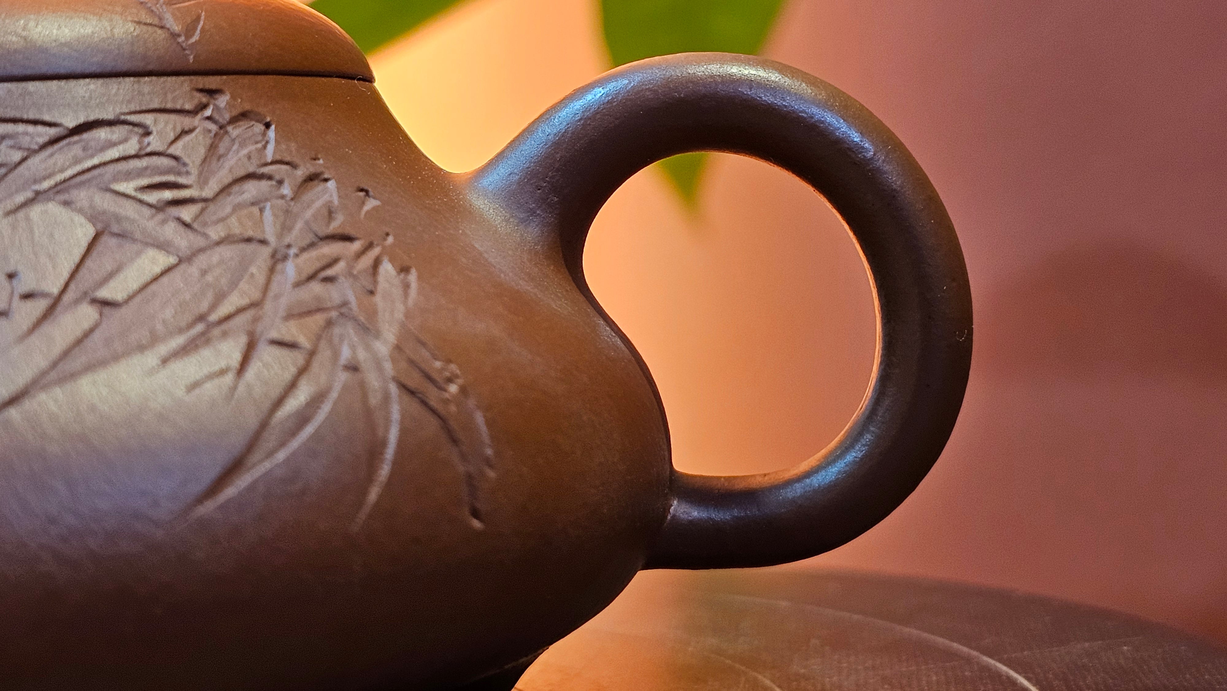 Han Tang Shi Piao 汉棠石瓢, 162.3ml, Xiao Mei Yao Zhu Ni 小煤窑朱泥, by Craftsman Shi Yun 石芸, Engraving by Craftsman Yi De Shu 刻绘 ~ 一德书 ~ Congratulations!to Ms J.C.! 1405hrs 18th Oct 2025, Los Angeles! CA.