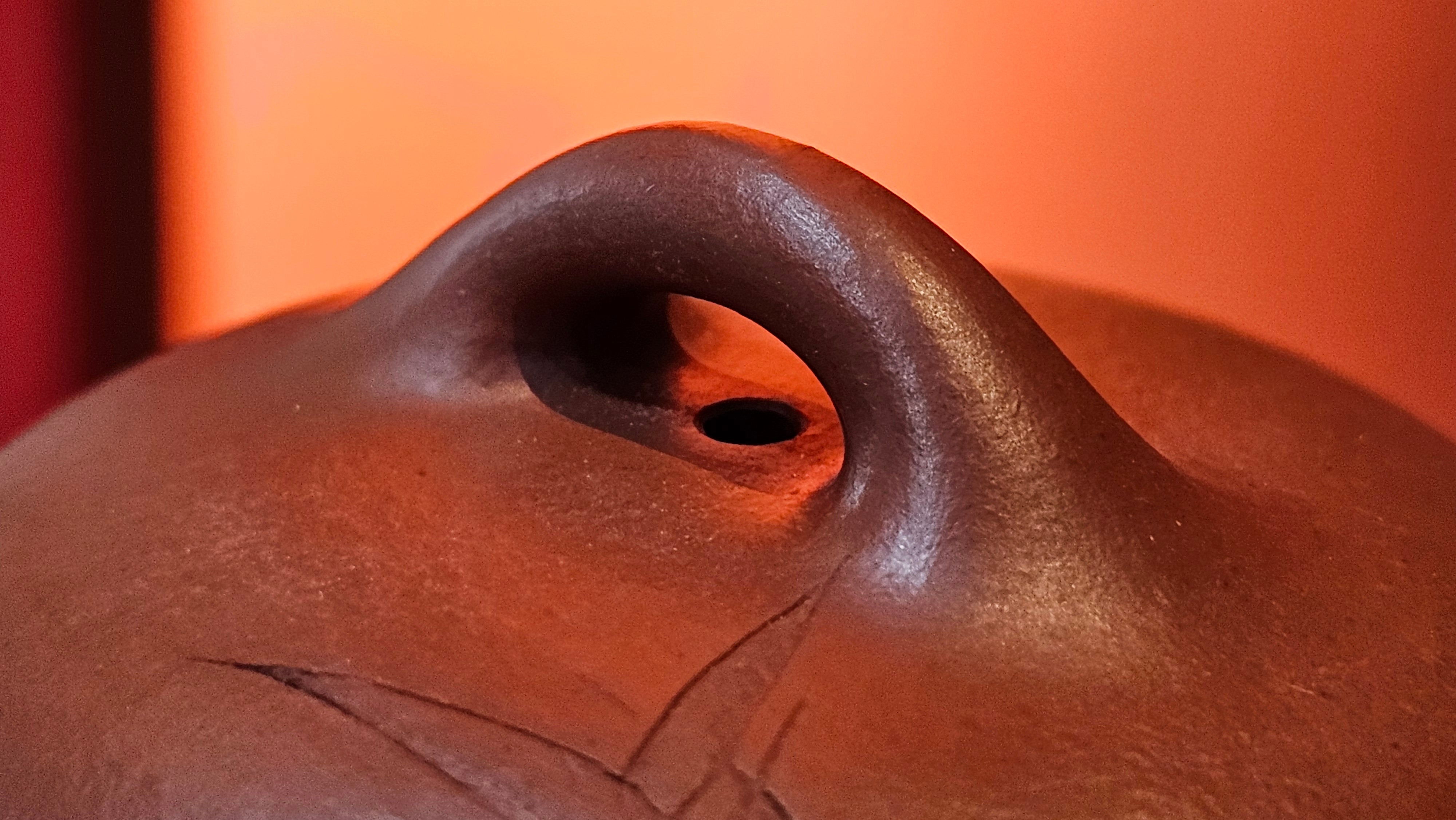 Han Tang Shi Piao 汉棠石瓢, 162.3ml, Xiao Mei Yao Zhu Ni 小煤窑朱泥, by Craftsman Shi Yun 石芸, Engraving by Craftsman Yi De Shu 刻绘 ~ 一德书 ~ Congratulations!to Ms J.C.! 1405hrs 18th Oct 2025, Los Angeles! CA.