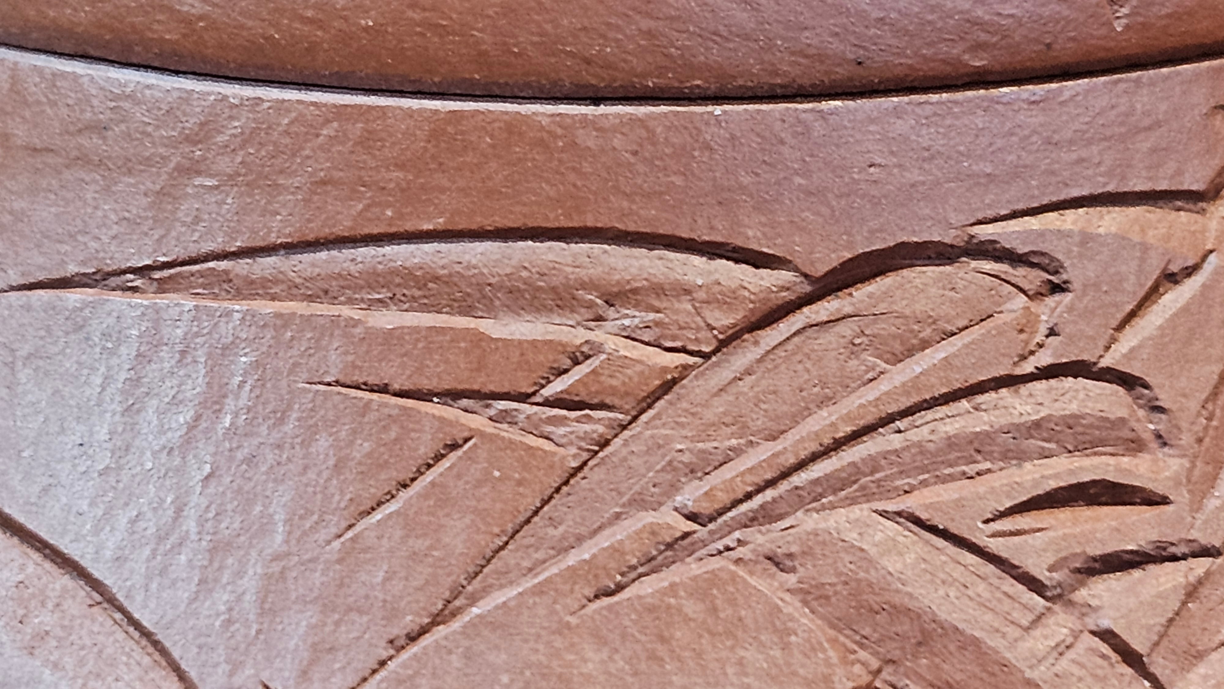 Han Tang Shi Piao 汉棠石瓢, 162.3ml, Xiao Mei Yao Zhu Ni 小煤窑朱泥, by Craftsman Shi Yun 石芸, Engraving by Craftsman Yi De Shu 刻绘 ~ 一德书 ~ Congratulations!to Ms J.C.! 1405hrs 18th Oct 2025, Los Angeles! CA.