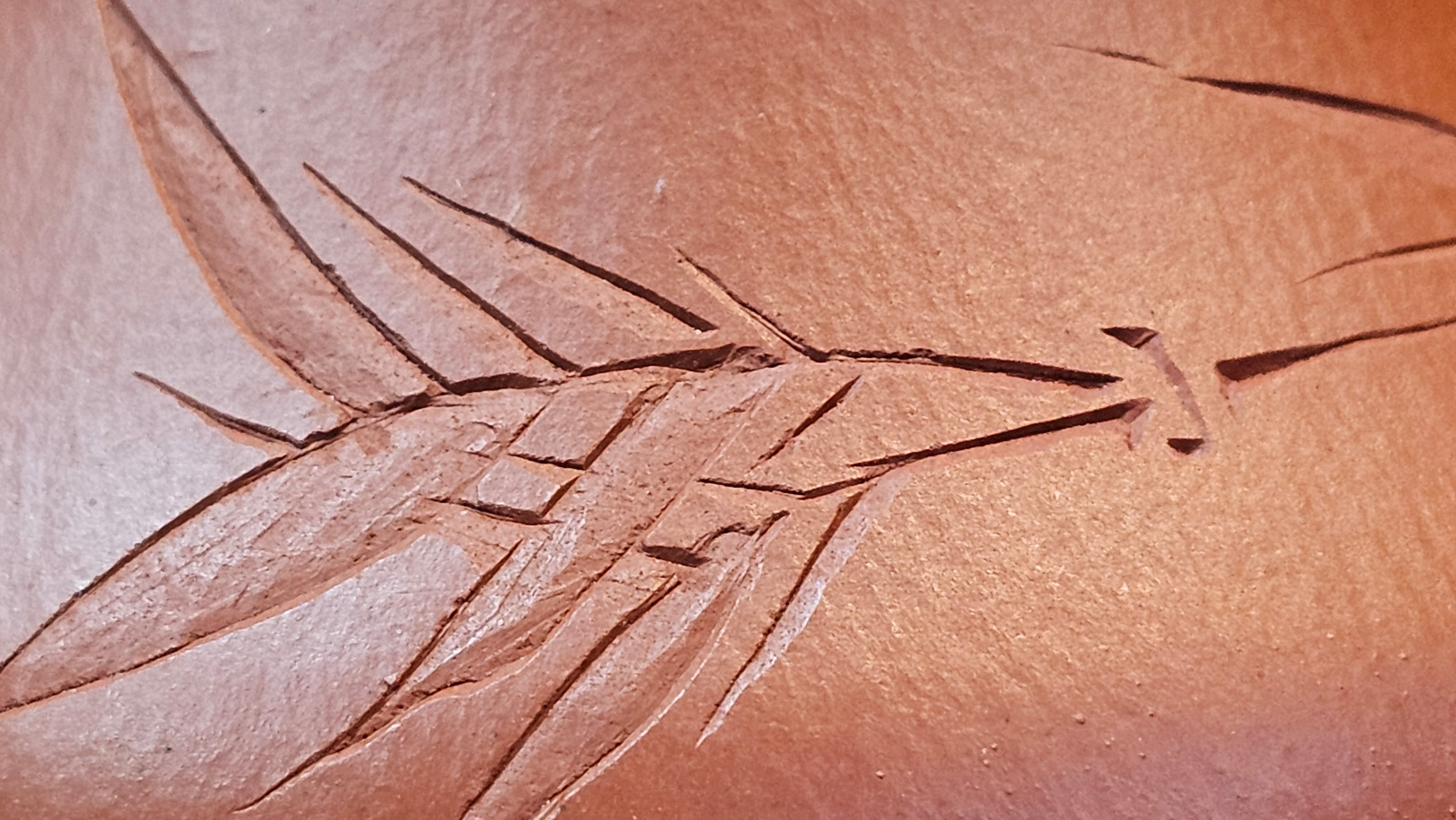 Han Tang Shi Piao 汉棠石瓢, 162.3ml, Xiao Mei Yao Zhu Ni 小煤窑朱泥, by Craftsman Shi Yun 石芸, Engraving by Craftsman Yi De Shu 刻绘 ~ 一德书 ~ Congratulations!to Ms J.C.! 1405hrs 18th Oct 2025, Los Angeles! CA.