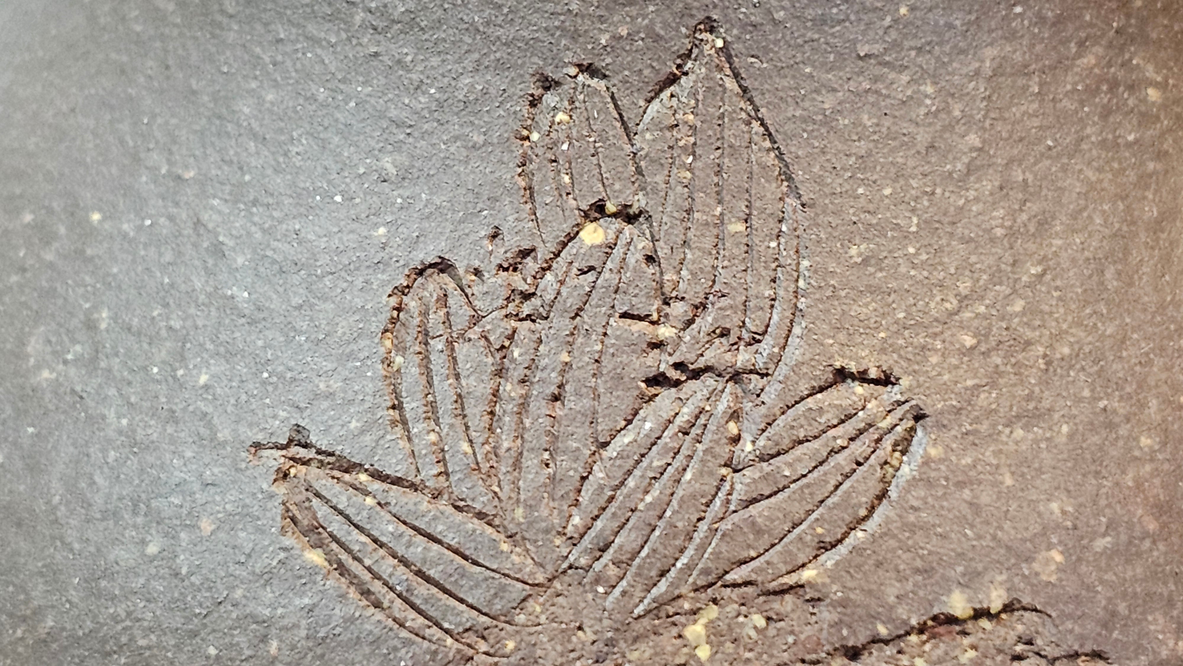 Qie Gua《茄瓜》~ "The Gourd", 153.3ml, Hei Zi Ni 黑紫泥, by our Craftsman Zhang Huan 张欢, Calligraphy and Lotus Flower Engraving by Craftsman Yi Cheng 逸成 ~ Congratulations to Mr W.K.! 1941hrs 20th Oct 2025, Austin! TX!