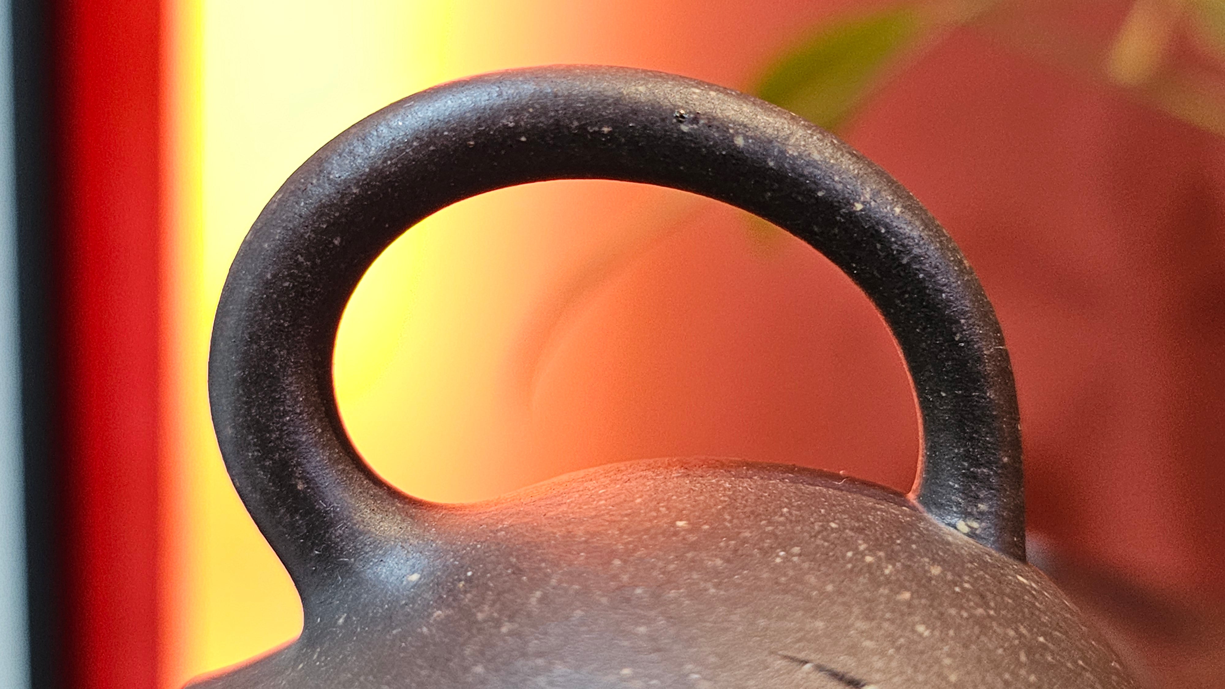 Qie Gua《茄瓜》~ "The Gourd", 153.3ml, Hei Zi Ni 黑紫泥, by our Craftsman Zhang Huan 张欢, Calligraphy and Lotus Flower Engraving by Craftsman Yi Cheng 逸成 ~ Congratulations to Mr W.K.! 1941hrs 20th Oct 2025, Austin! TX!