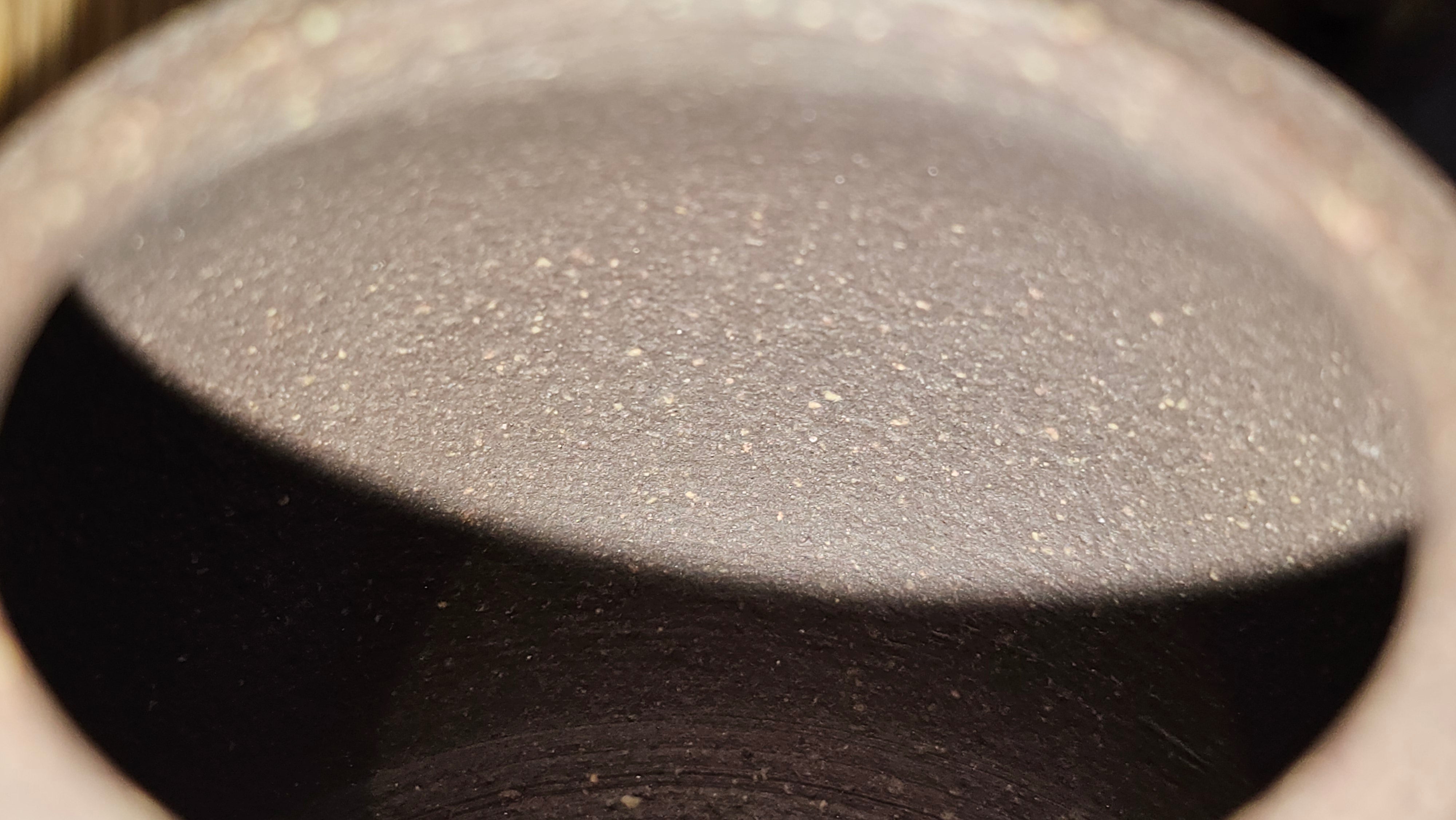 Qie Gua《茄瓜》~ "The Gourd", 153.3ml, Hei Zi Ni 黑紫泥, by our Craftsman Zhang Huan 张欢, Calligraphy and Lotus Flower Engraving by Craftsman Yi Cheng 逸成 ~ Congratulations to Mr W.K.! 1941hrs 20th Oct 2025, Austin! TX!