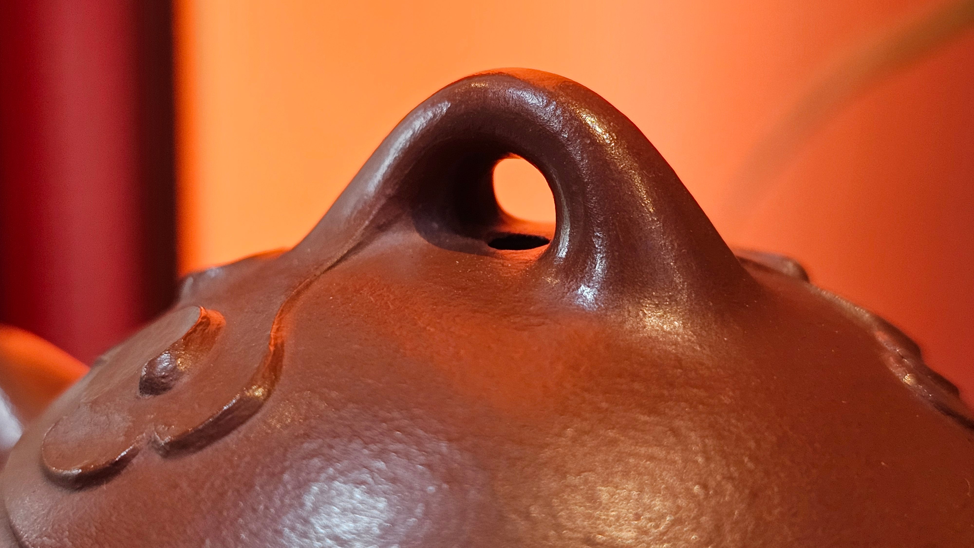 Qin Quan 秦权, with Oriental Clouds Embellishments 云朵贴花工艺, 187.8ml, Xiao Mei Yao Zhu Ni 小煤窑朱泥, by Craftsman Chen Yue Fei 陈跃飞 ~ Congratulations!to Mr C.M.! 1116hrs 31st Oct 2025, Renens! Switzerland🇨🇭!