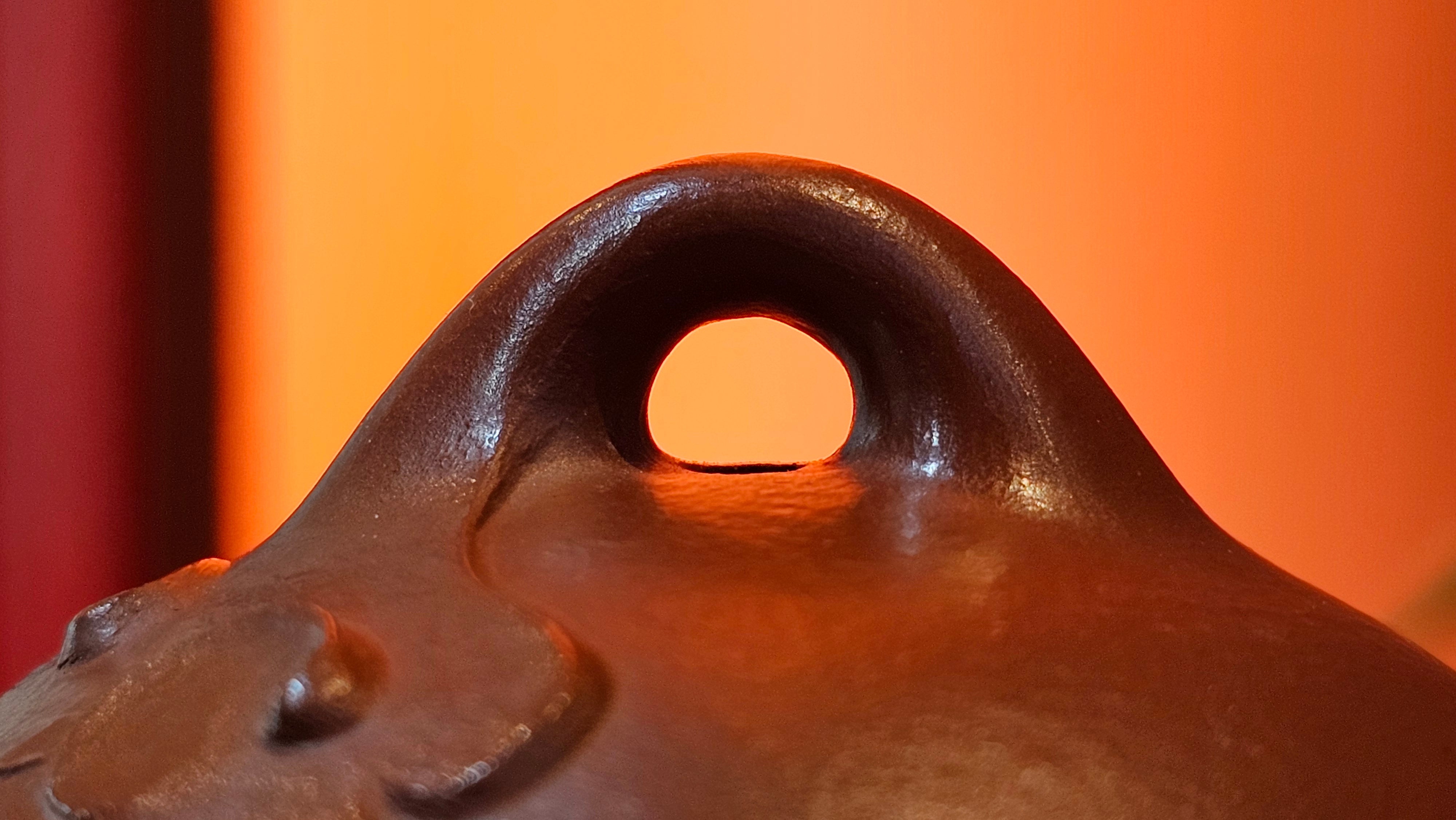 Qin Quan 秦权, with Oriental Clouds Embellishments 云朵贴花工艺, 187.8ml, Xiao Mei Yao Zhu Ni 小煤窑朱泥, by Craftsman Chen Yue Fei 陈跃飞 ~ Congratulations!to Mr C.M.! 1116hrs 31st Oct 2025, Renens! Switzerland🇨🇭!