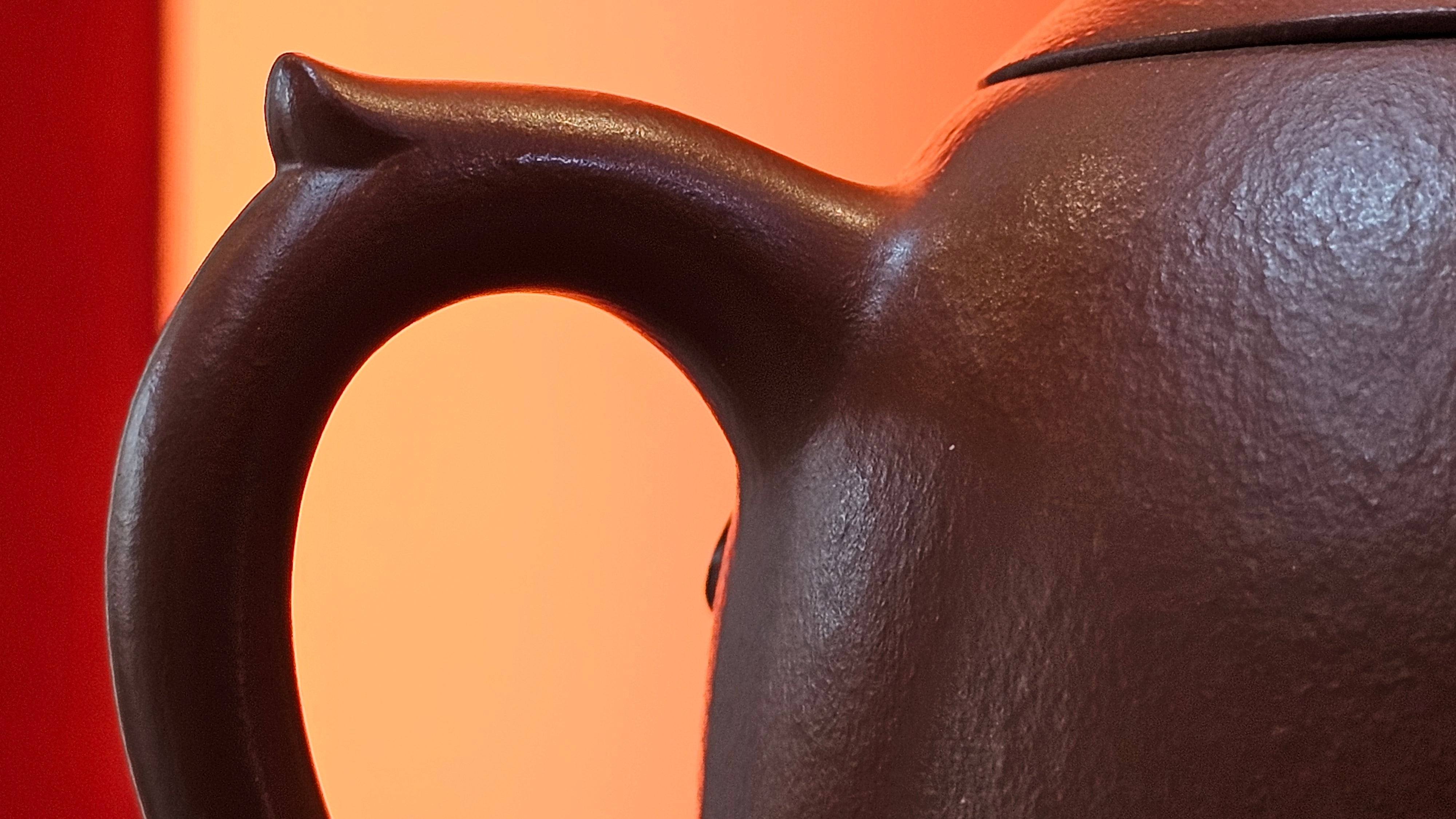 Qin Quan 秦权, with Oriental Clouds Embellishments 云朵贴花工艺, 187.8ml, Xiao Mei Yao Zhu Ni 小煤窑朱泥, by Craftsman Chen Yue Fei 陈跃飞 ~ Congratulations!to Mr C.M.! 1116hrs 31st Oct 2025, Renens! Switzerland🇨🇭!