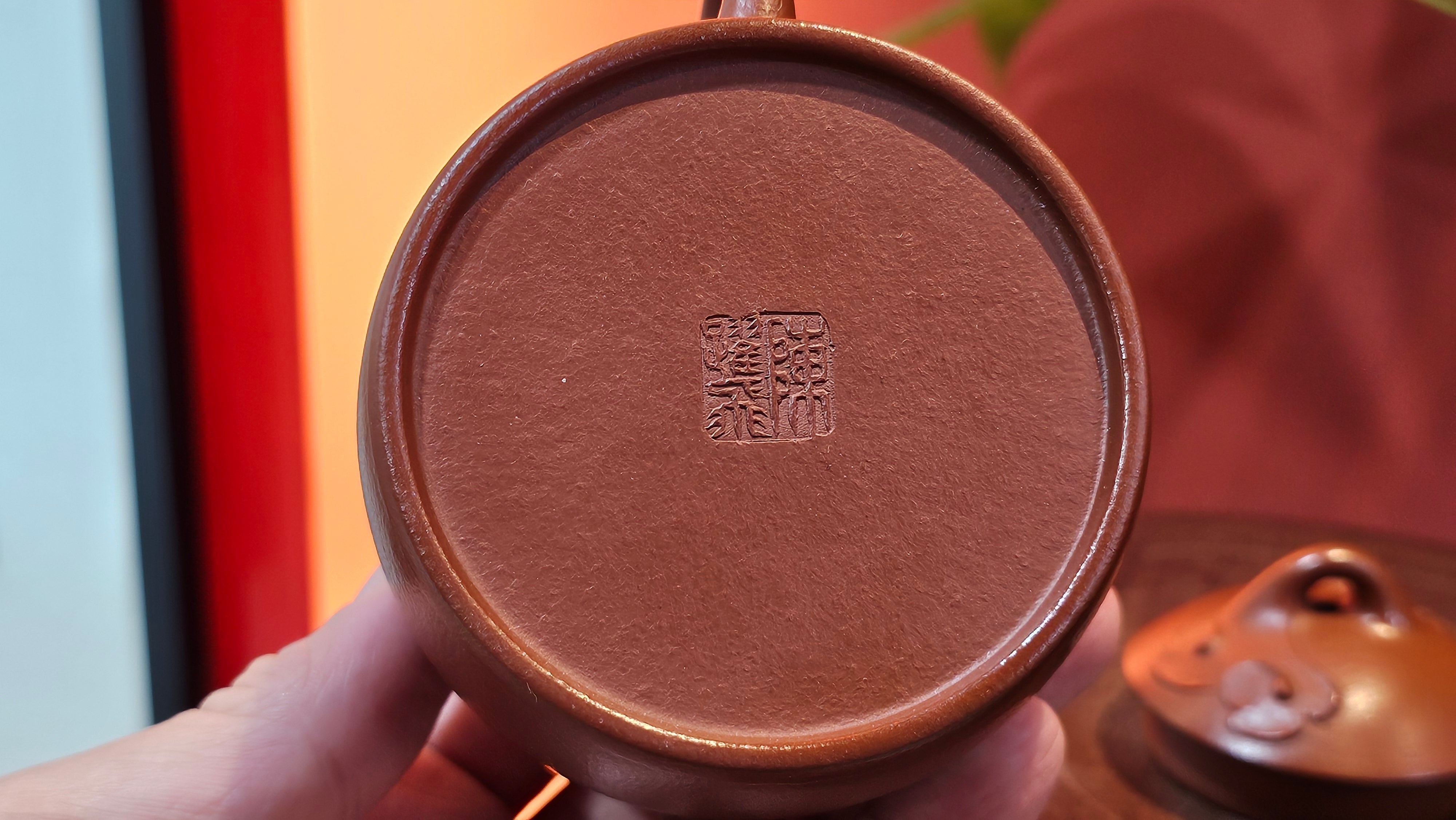 Qin Quan 秦权, with Oriental Clouds Embellishments 云朵贴花工艺, 187.8ml, Xiao Mei Yao Zhu Ni 小煤窑朱泥, by Craftsman Chen Yue Fei 陈跃飞 ~ Congratulations!to Mr C.M.! 1116hrs 31st Oct 2025, Renens! Switzerland🇨🇭!