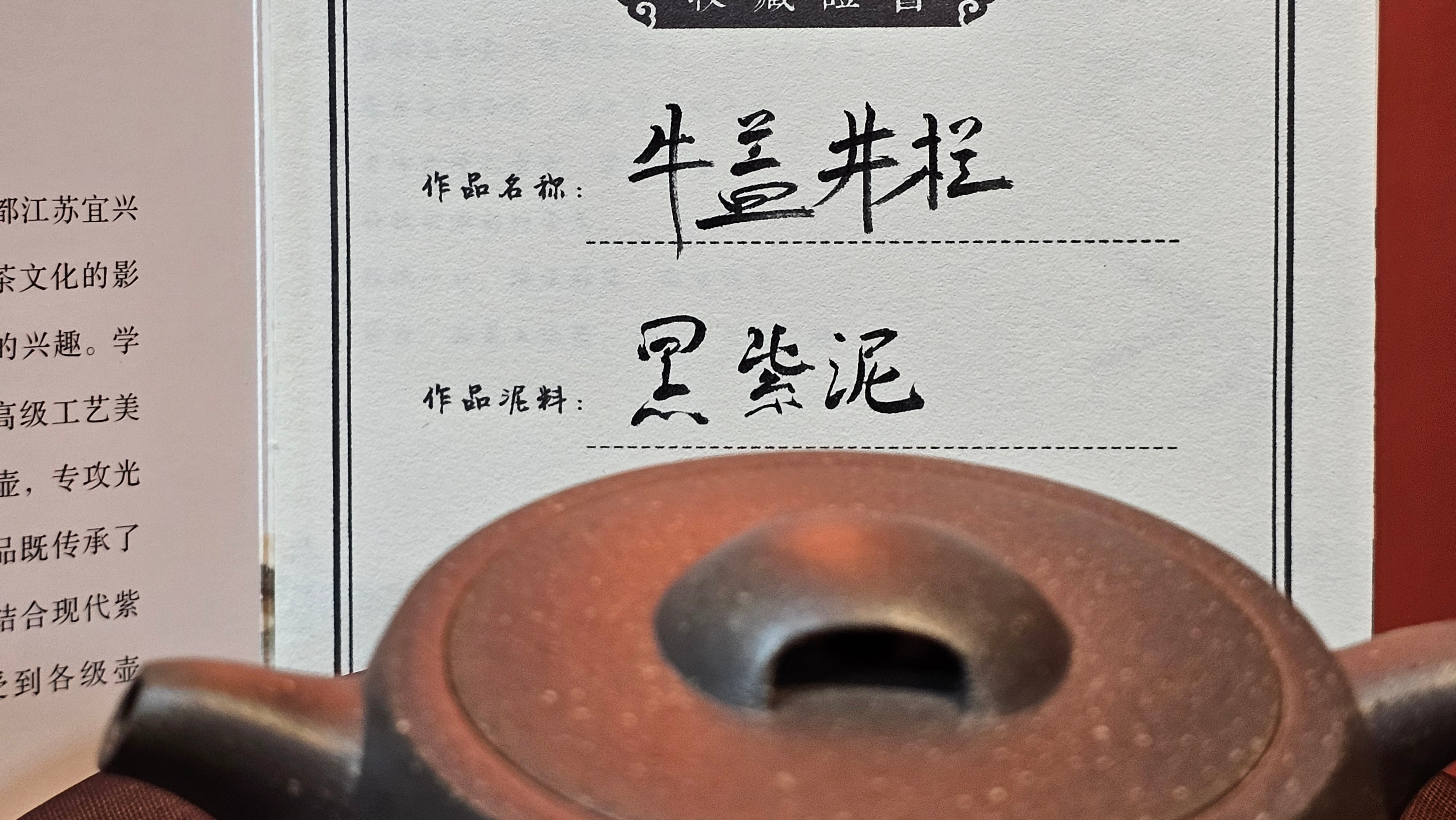 Niu Gai Jing Lan《牛盖井栏》, 162.3ml, Hei Zi Ni 黑紫泥, with Chinese Bronze Age Patterns~Engraving Art 青铜器纹样~刻绘, by our Craftsman Zhang Huan 张欢 ~ Congratulations to Mr F.S.! 2313hrs 22nd Oct 2025, Grenoble! France🇫🇷!