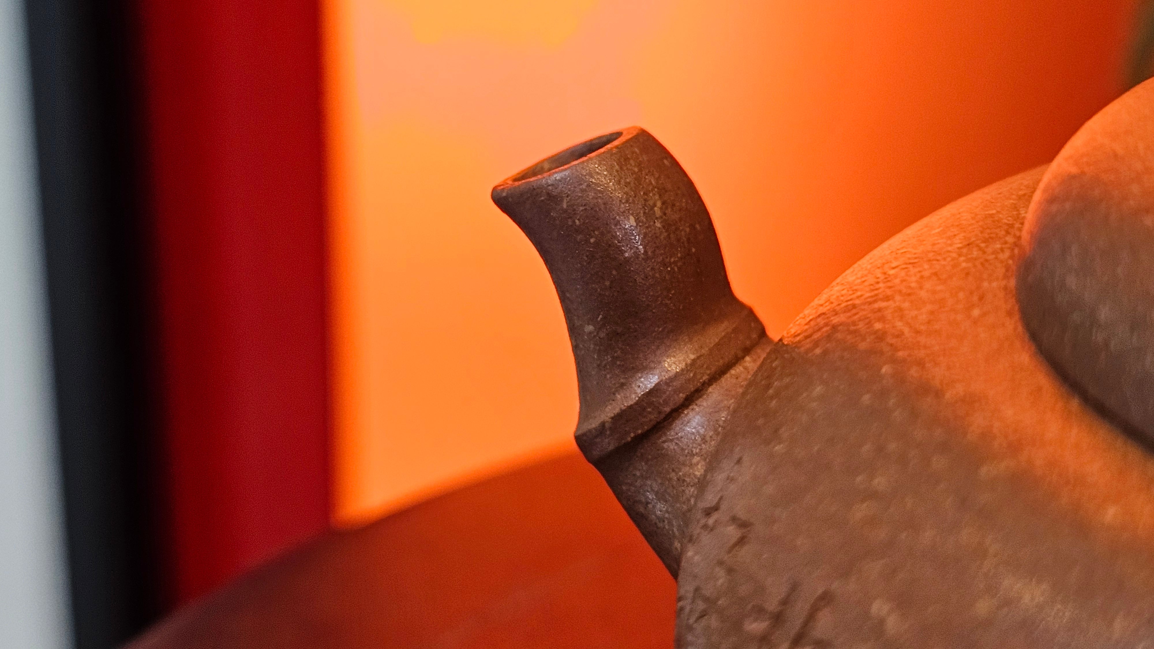 《一叶知秋》Yi Ye Zhi Qiu ~ "The Autumn Leaf", 168.2ml, Bao Shan Duan Ni 宝山段泥, by our Craftsman Zhang Huan 张欢, Bamboo and Calligraphy Engraving by Craftsman Yi Cheng 逸成  ~ Congratulations to Mr G.T.! 1418hrs 24th Oct 2025, Singapore🇸🇬!