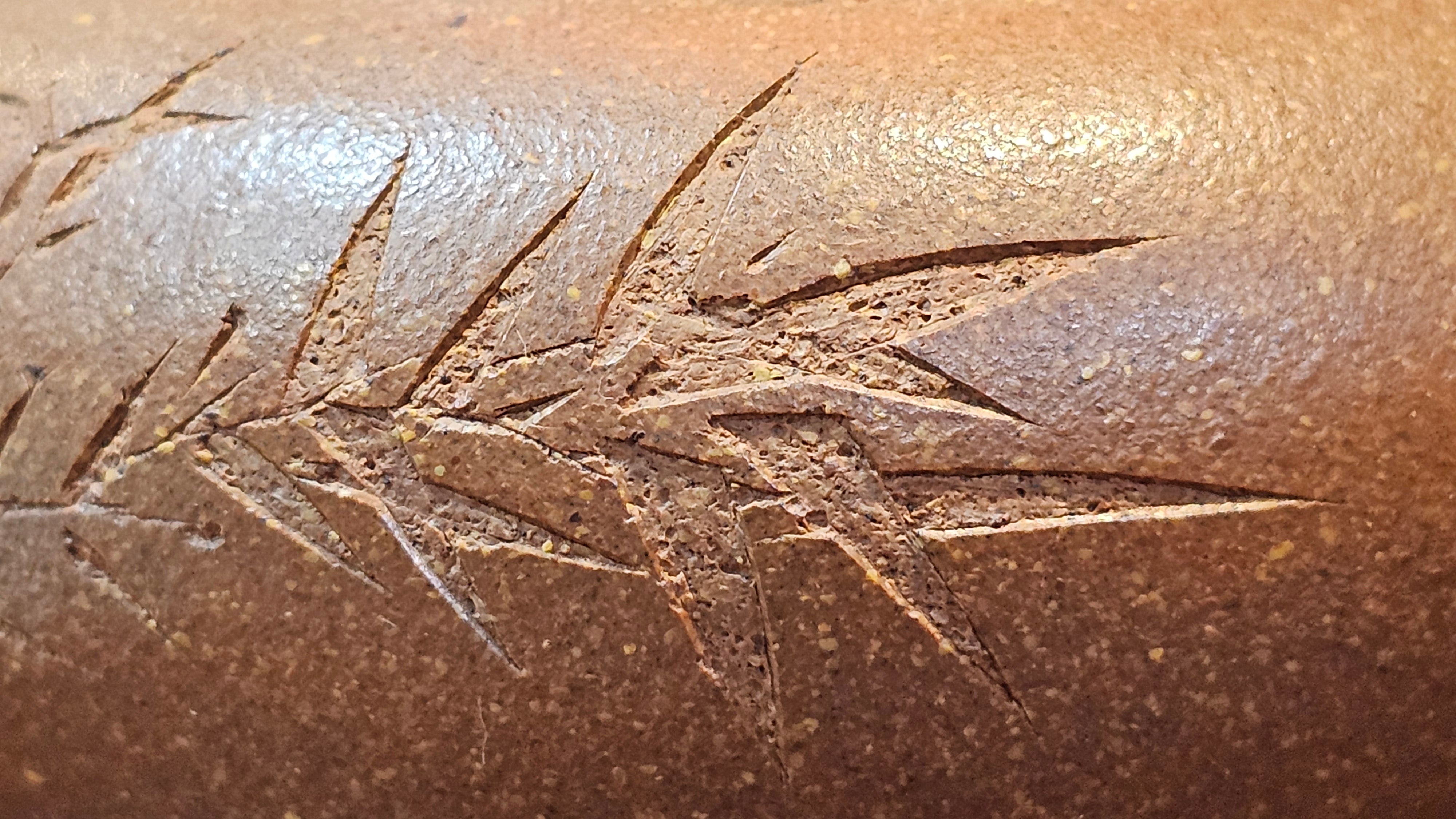 《一叶知秋》Yi Ye Zhi Qiu ~ "The Autumn Leaf", 168.2ml, Bao Shan Duan Ni 宝山段泥, by our Craftsman Zhang Huan 张欢, Bamboo and Calligraphy Engraving by Craftsman Yi Cheng 逸成  ~ Congratulations to Mr G.T.! 1418hrs 24th Oct 2025, Singapore🇸🇬!