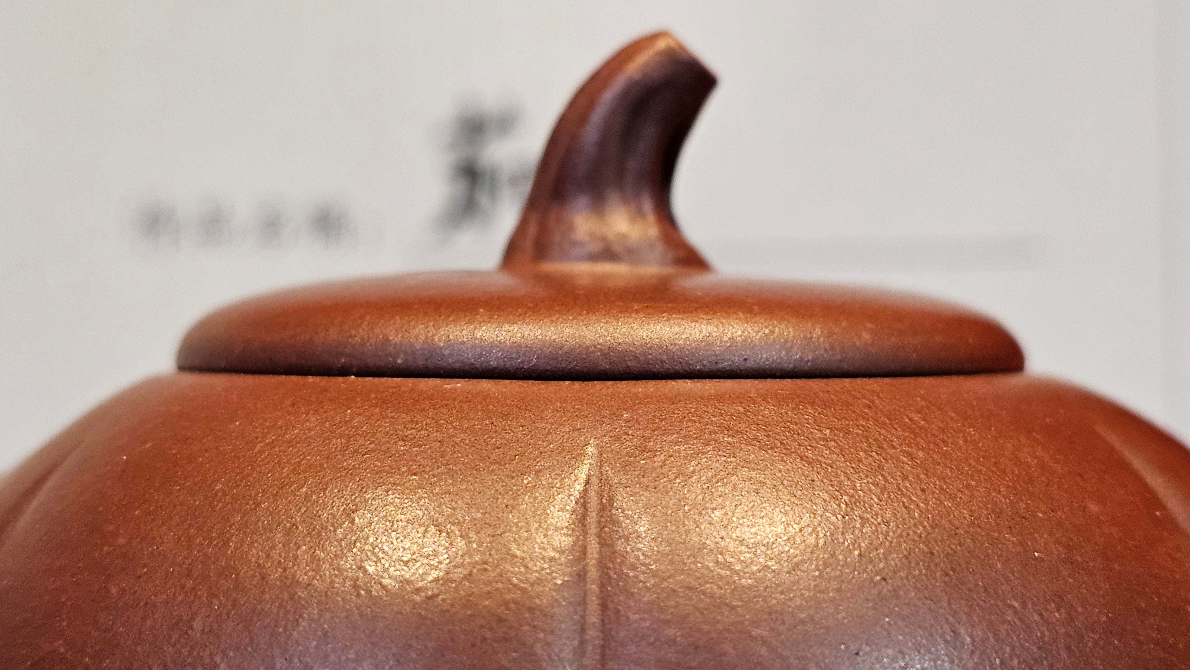 《茄瓜》"Qie Gua", 200.3ml, Di Cao Qing Zi Ni 底槽青紫泥 ~ Crafted by L3A Consummate Master Artist Li Yan Ru 李艳如 ~!Congratulations to Ms M.L., 1433hrs 25th Oct 2025, Phoenix! AZ!