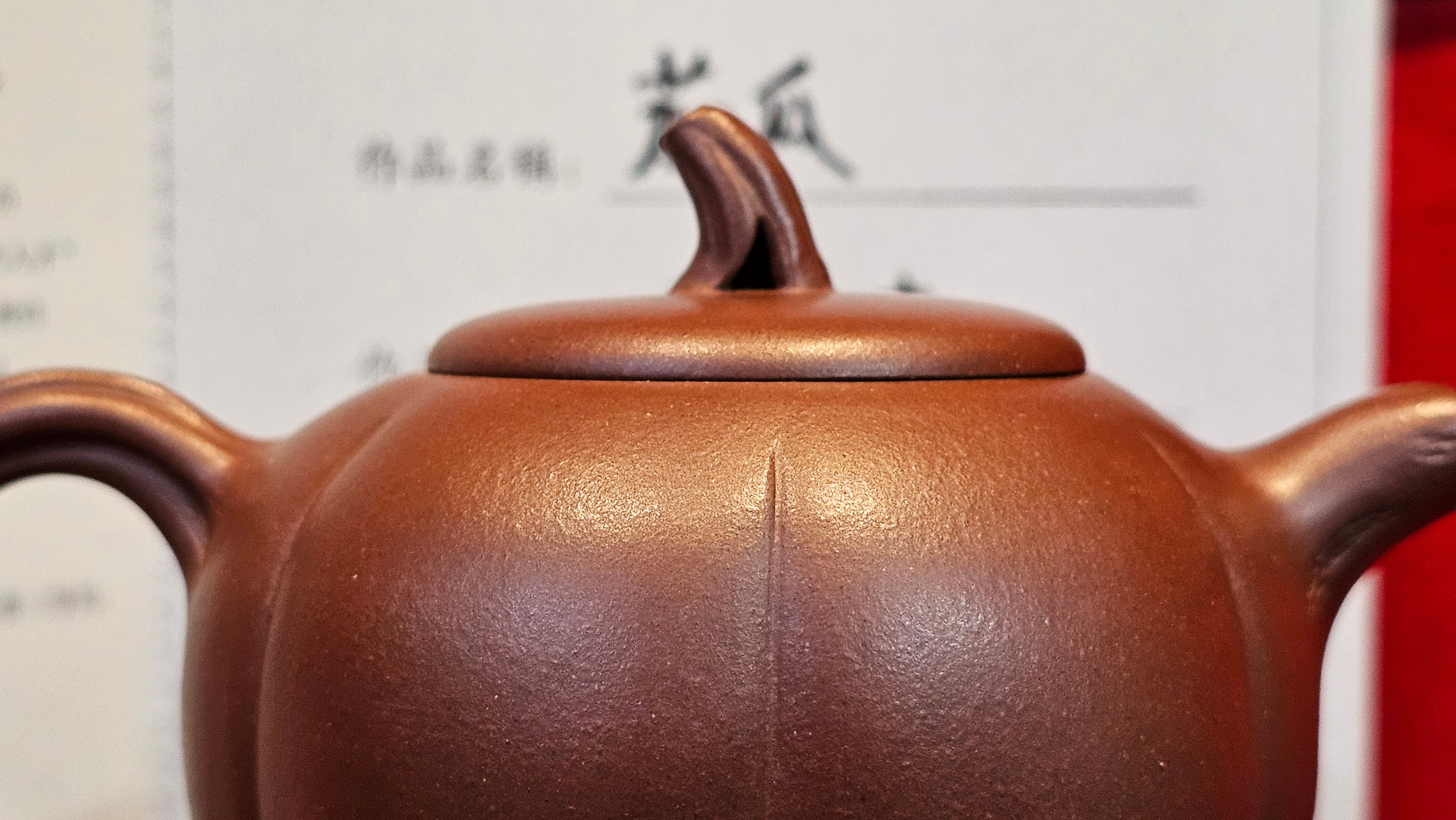《茄瓜》"Qie Gua", 200.3ml, Di Cao Qing Zi Ni 底槽青紫泥 ~ Crafted by L3A Consummate Master Artist Li Yan Ru 李艳如 ~!Congratulations to Ms M.L., 1433hrs 25th Oct 2025, Phoenix! AZ!