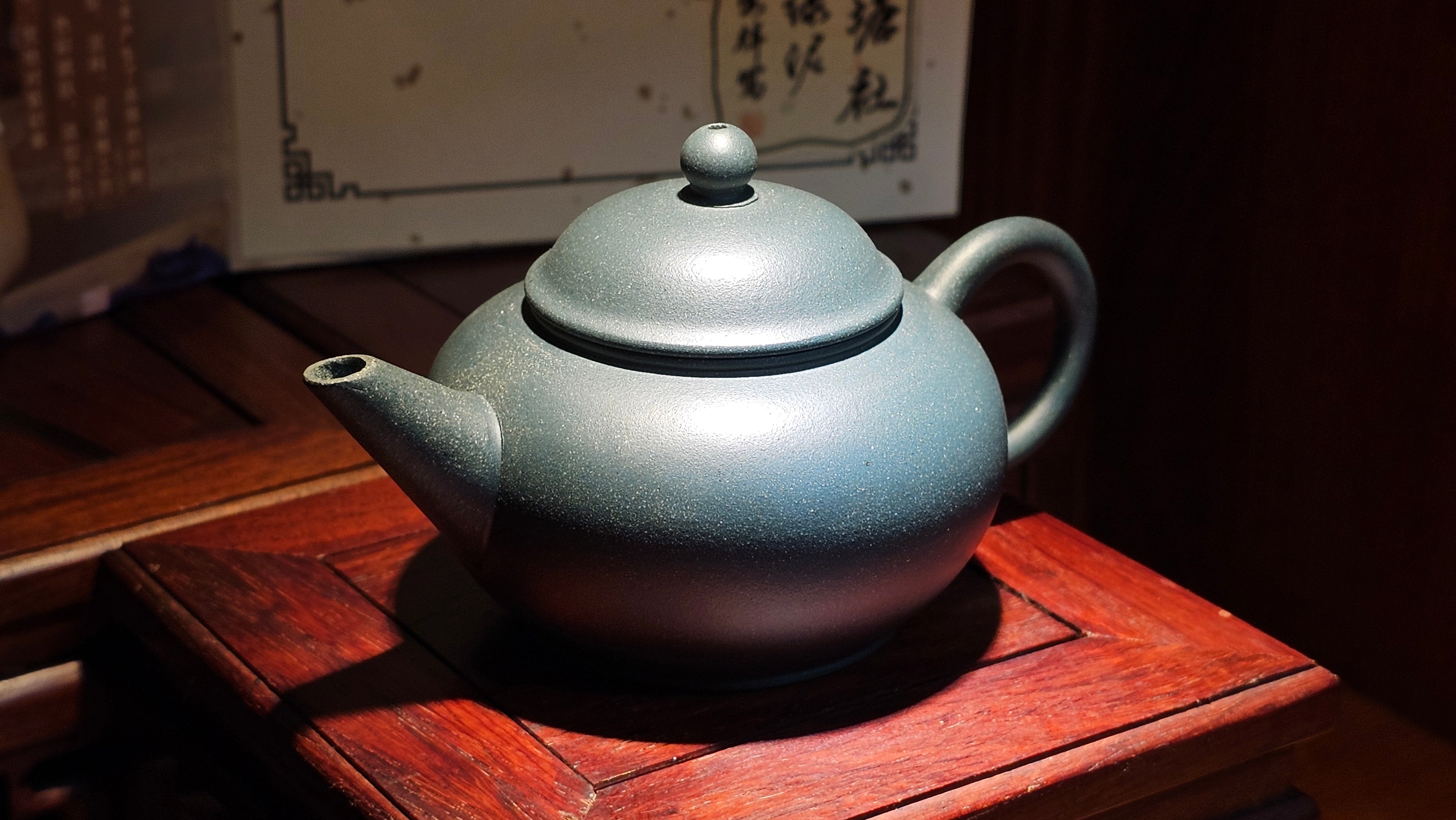 《薄胎水平》"Thin-Walled Construct ~ Shui Ping", 98.5ml!, by L4 Assoc Master Artist Zhang Ke, Using Our Cao Family's Cherished Min Guo Lü Ni, Endorsed by Premier Master Cao An Xiang. 4th Frame: FLOATING illustration VIDEO!~Congrats to Mr W.W.!