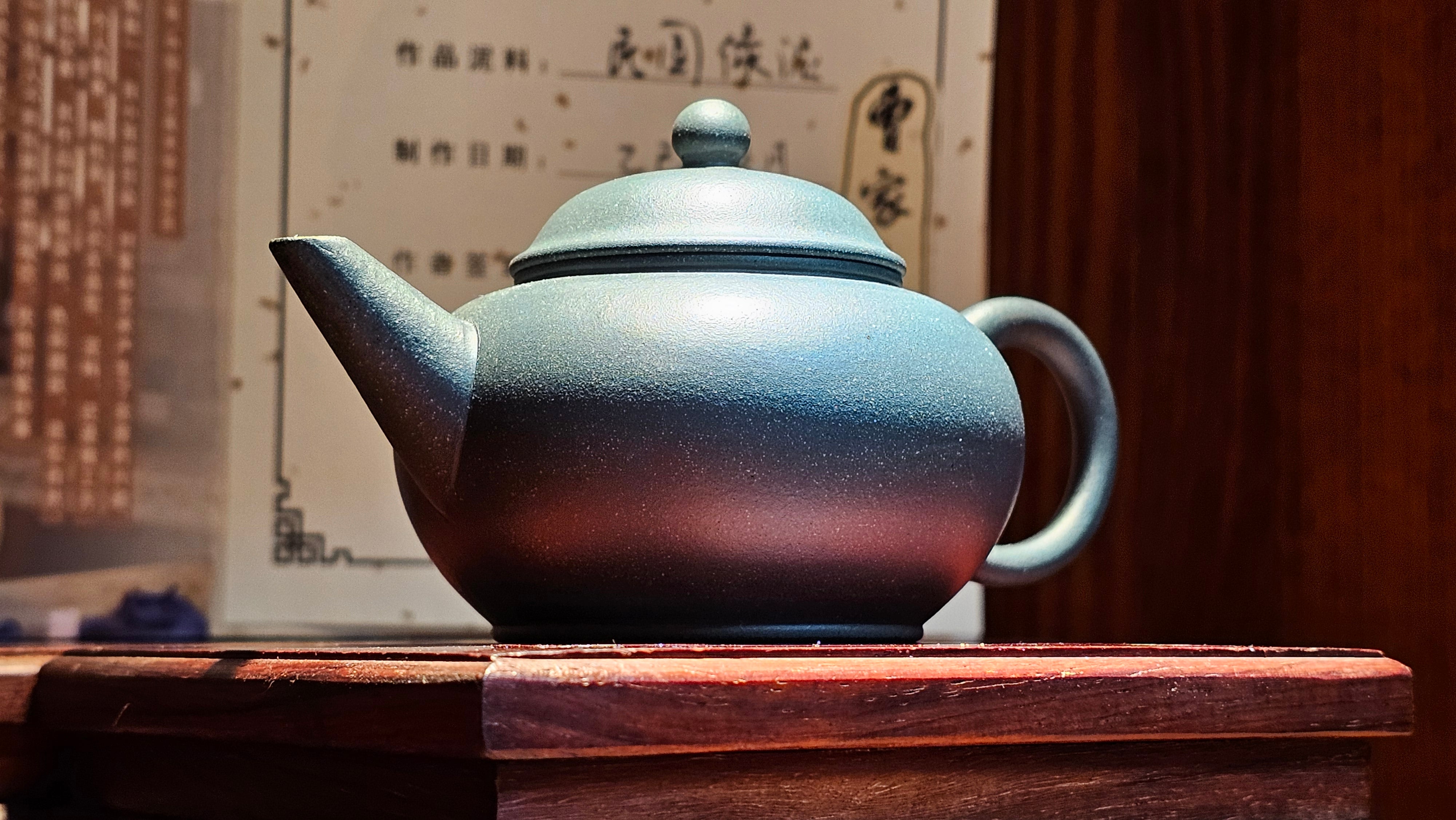 《薄胎水平》"Thin-Walled Construct ~ Shui Ping", 98.5ml!, by L4 Assoc Master Artist Zhang Ke, Using Our Cao Family's Cherished Min Guo Lü Ni, Endorsed by Premier Master Cao An Xiang. 4th Frame: FLOATING illustration VIDEO!~Congrats to Mr W.W.!