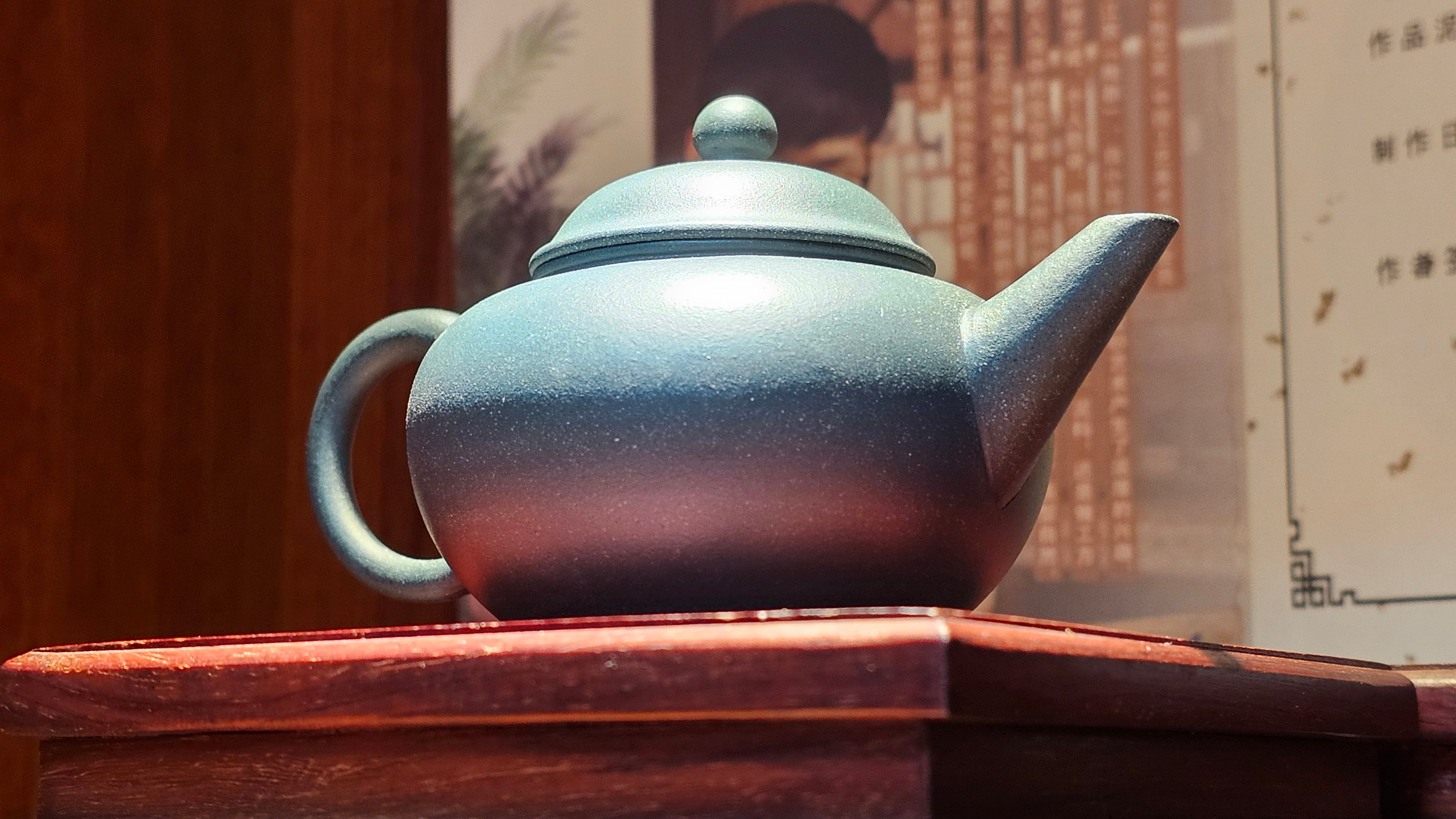 《薄胎水平》"Thin-Walled Construct ~ Shui Ping", 98.5ml!, by L4 Assoc Master Artist Zhang Ke, Using Our Cao Family's Cherished Min Guo Lü Ni, Endorsed by Premier Master Cao An Xiang. 4th Frame: FLOATING illustration VIDEO!~Congrats to Mr W.W.!