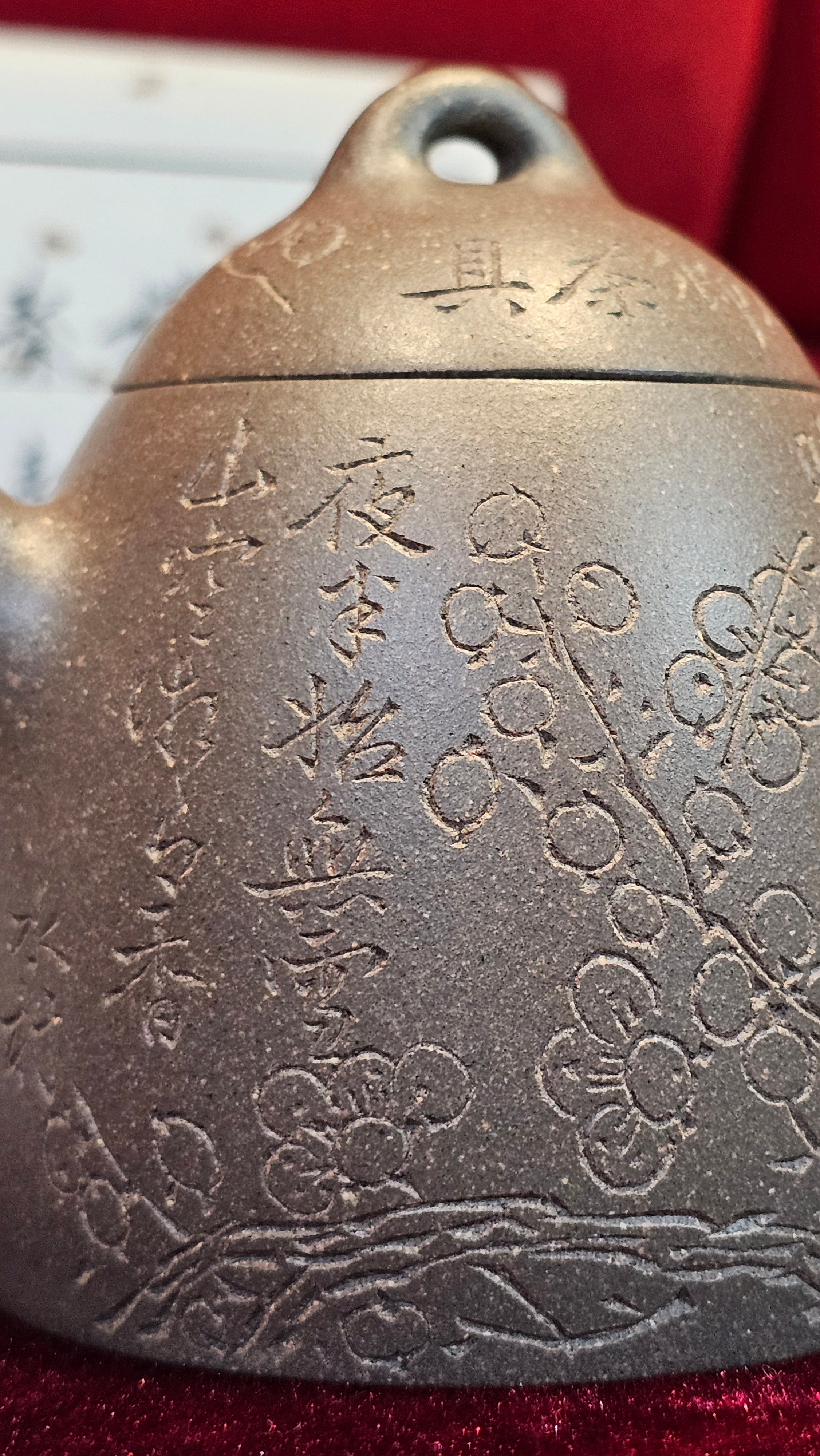 《秦权》"Qin Quan", 155.9ml, by L4 Assoc Master Artist Zhang Ke, Using Our Cao Family's Famous Qing Hui Duan Ni ~ Used and Endorsed by Premier Master Cao An Xiang 紫砂香炉一人曹安祥 ~ Congrats to Kungfu Master Mr J.G.! 1236hrs 31st Oct 2025, New Orleans, LA!